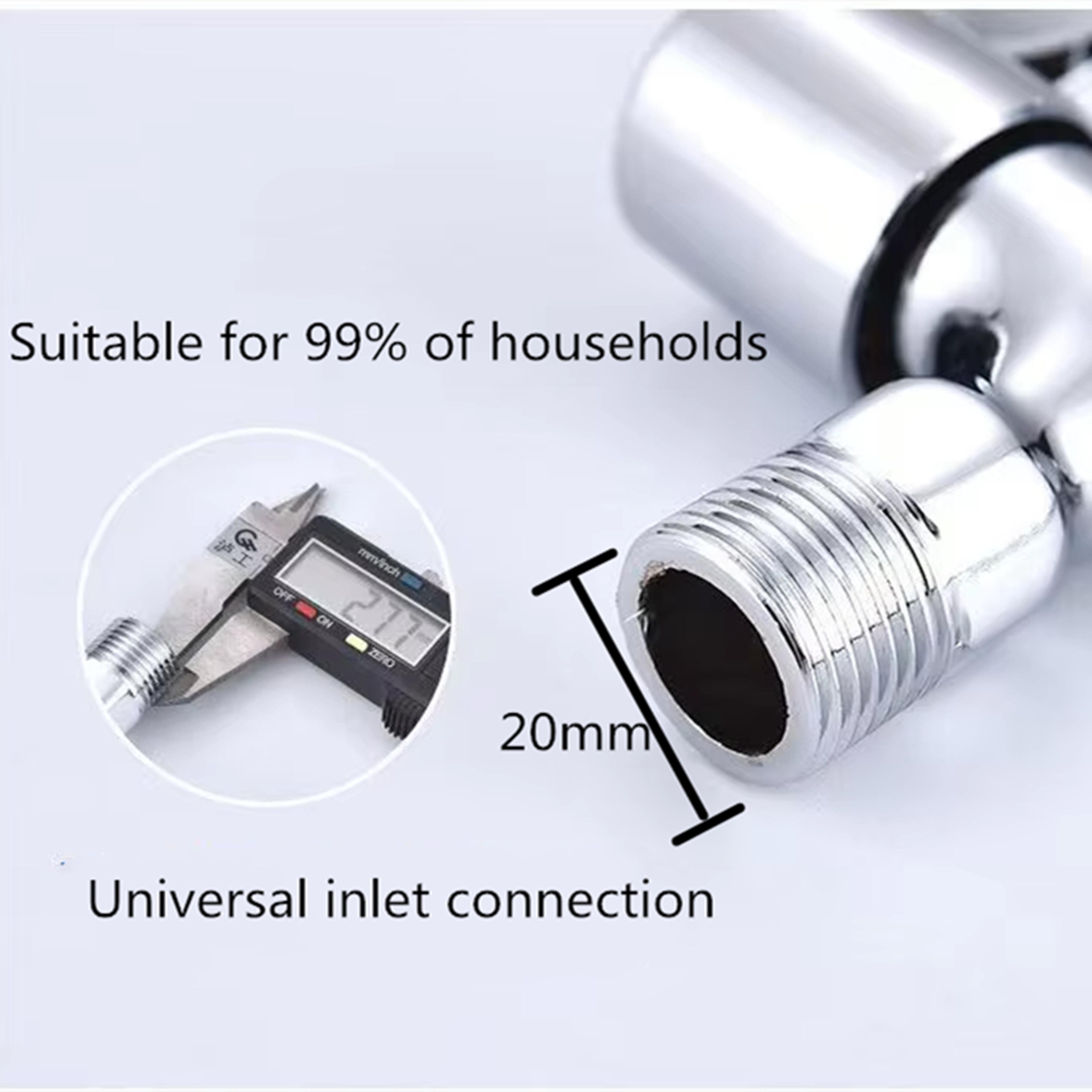 In Wall Washing Machine Faucet Copper Valve Inch Leak Proof Water Inlet Tap 3