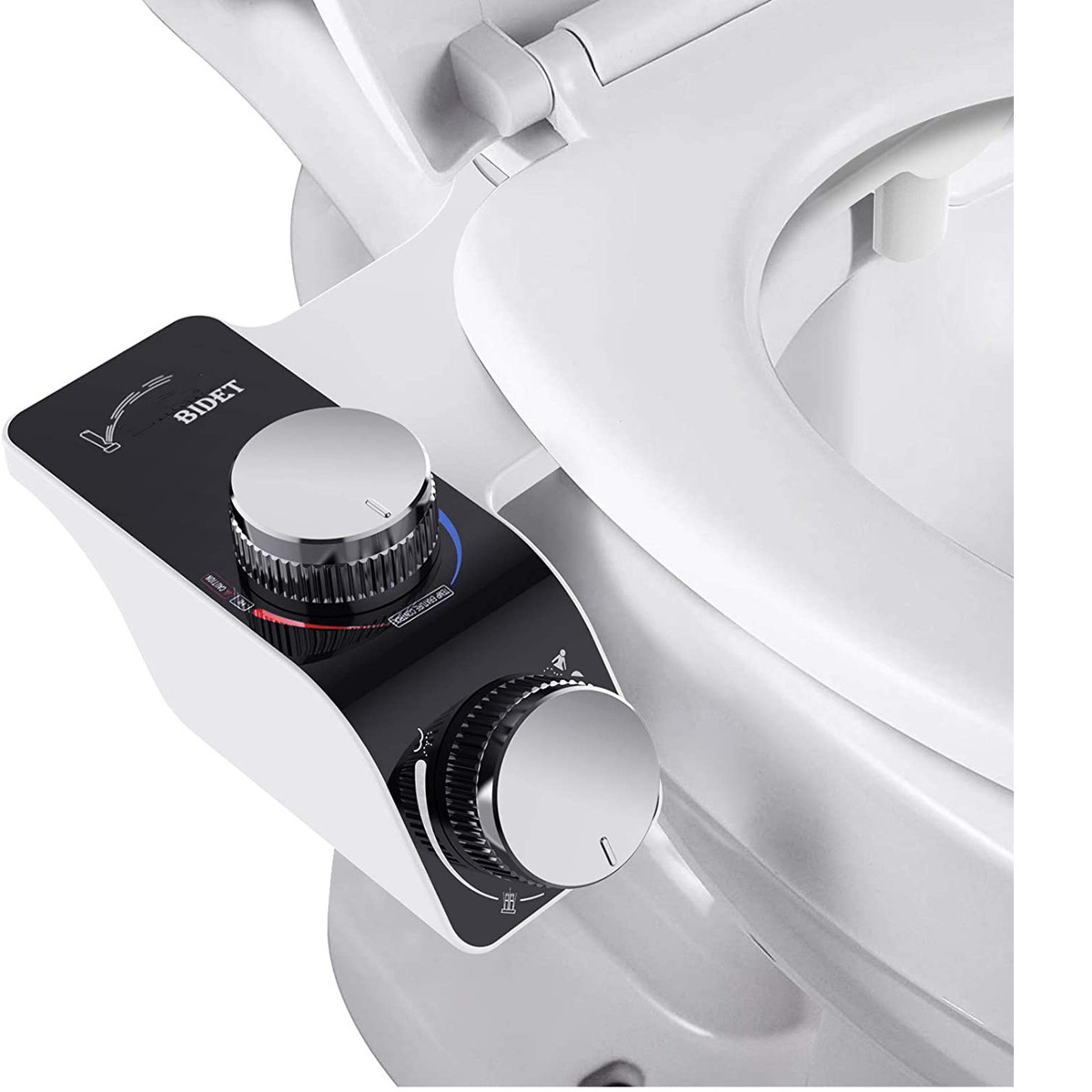 portable bidet toilet attachment with hot and cold water non electric hygienic cleanser