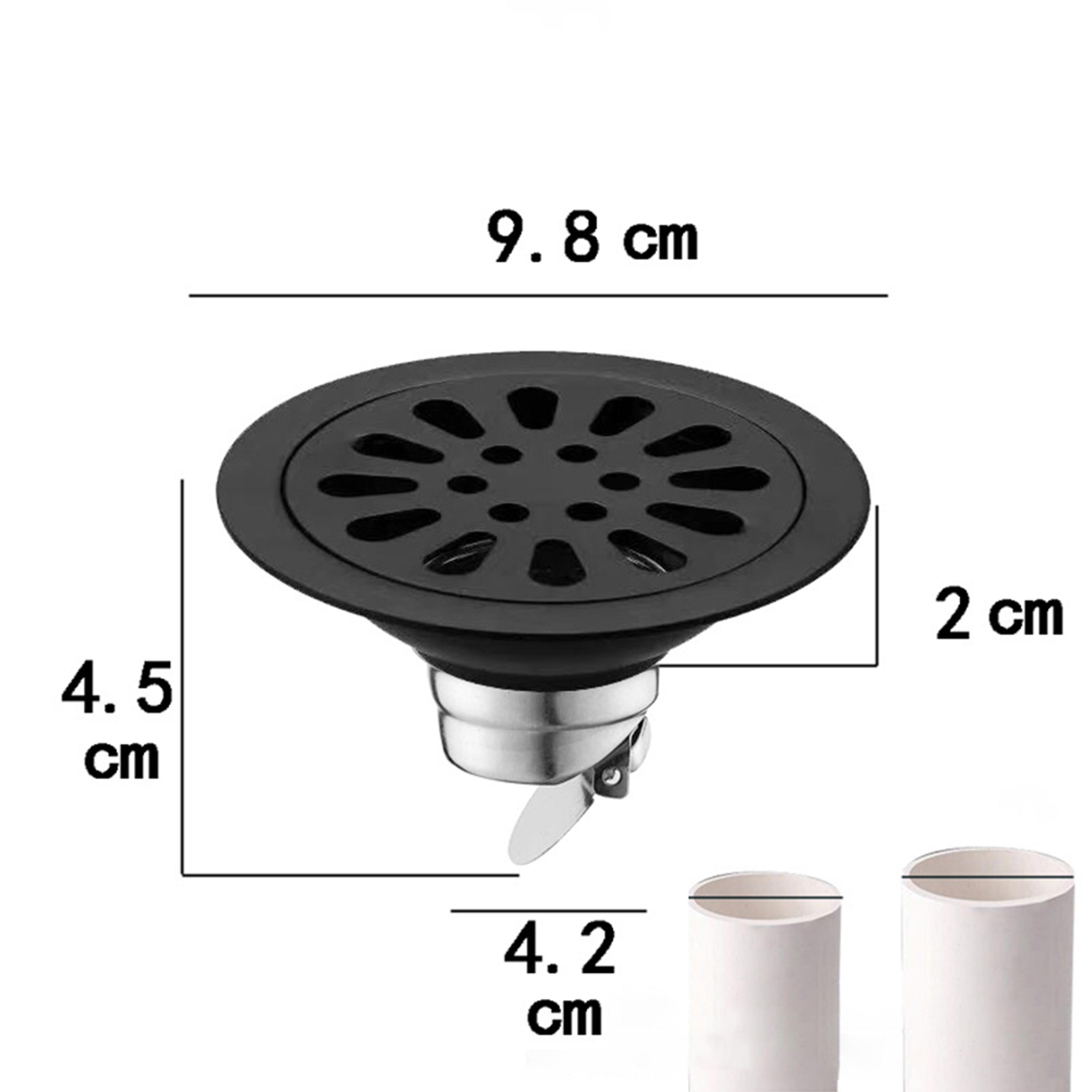Stainless Steel Floor Drain Cover With Backflow Preventer And Anti Odor Insect Blocker 3