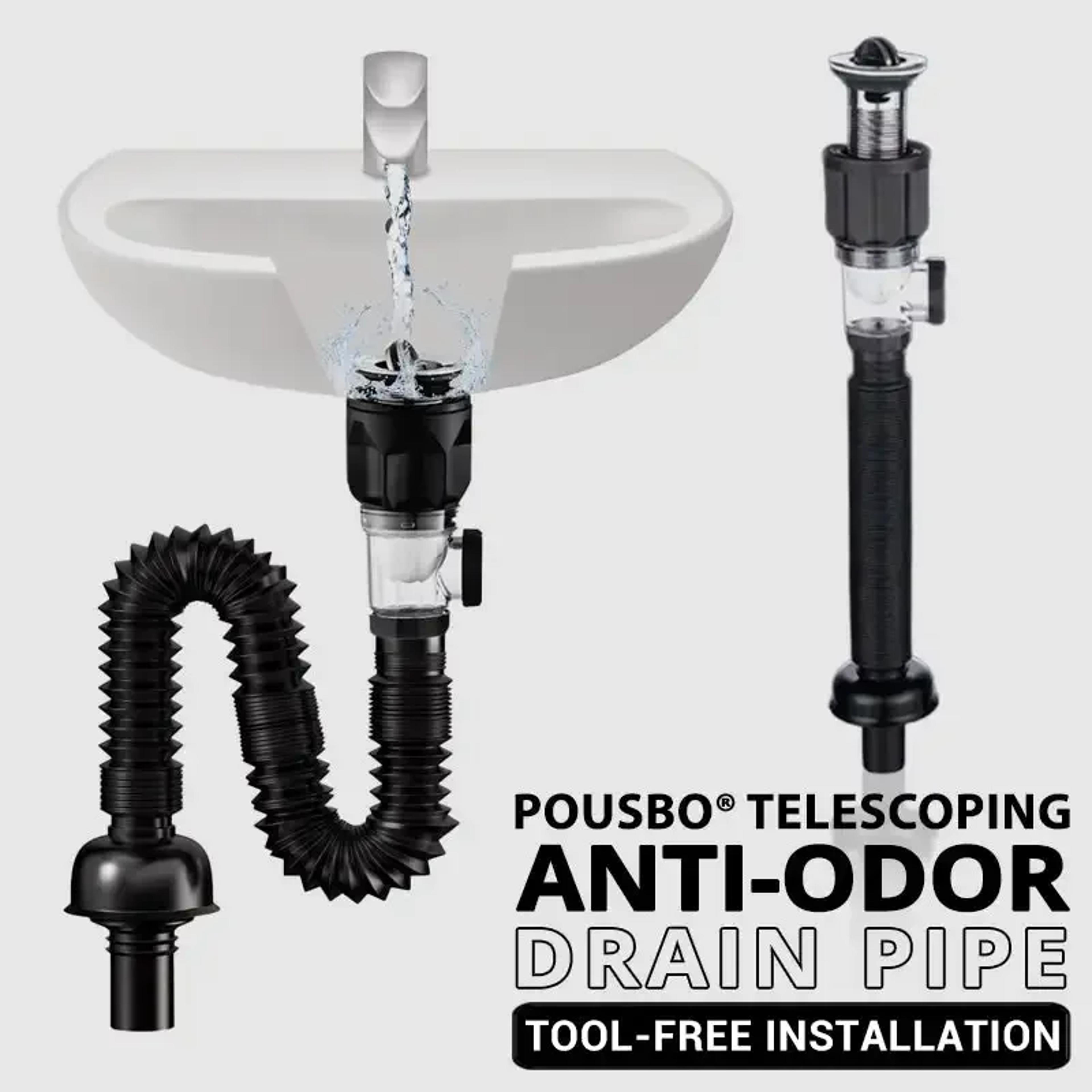 flexible anti odor sink drain hose kit for kitchen and bathroom
