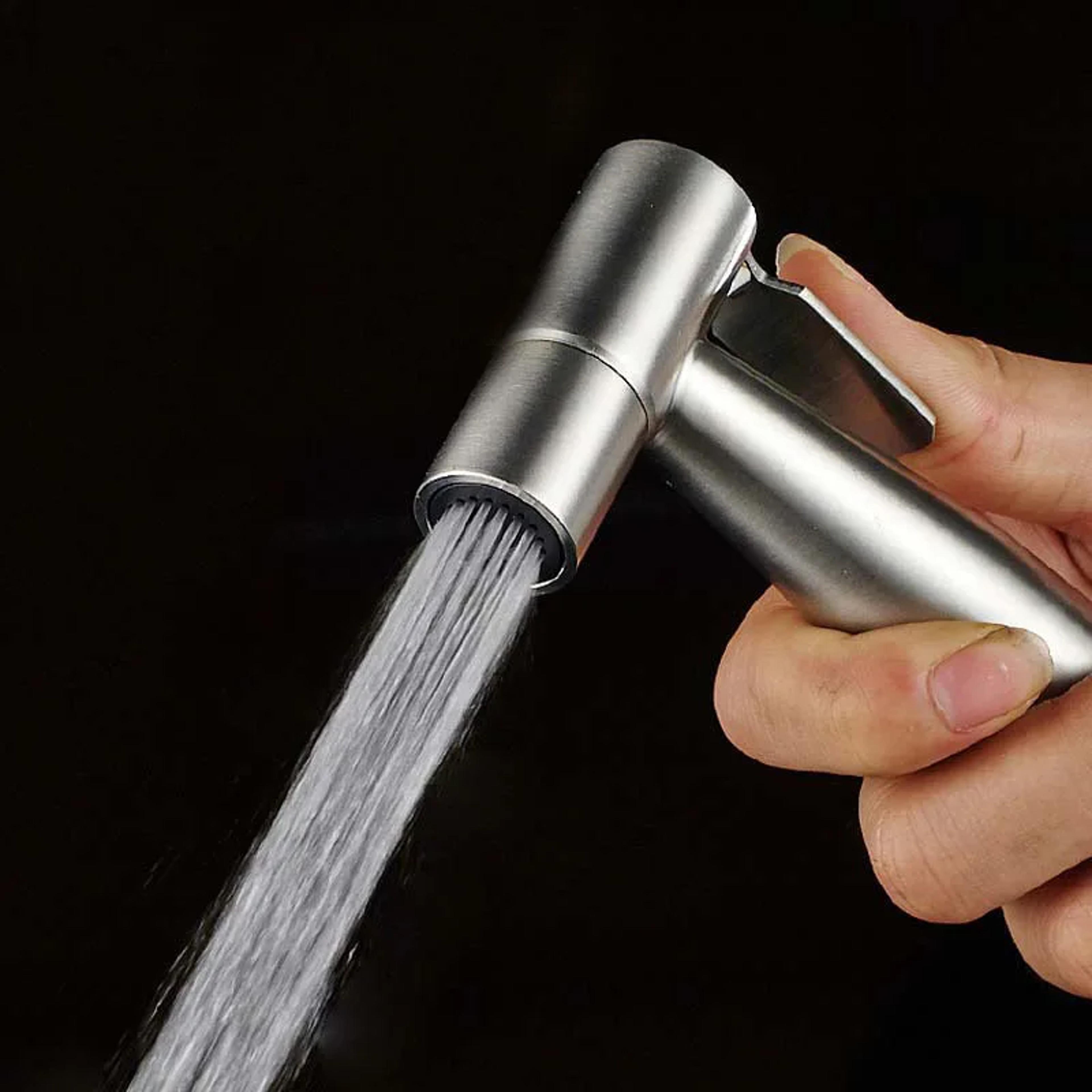 Stainless Steel Handheld Bidet Sprayer Set For Bathroom Hygienic Cleaning 1