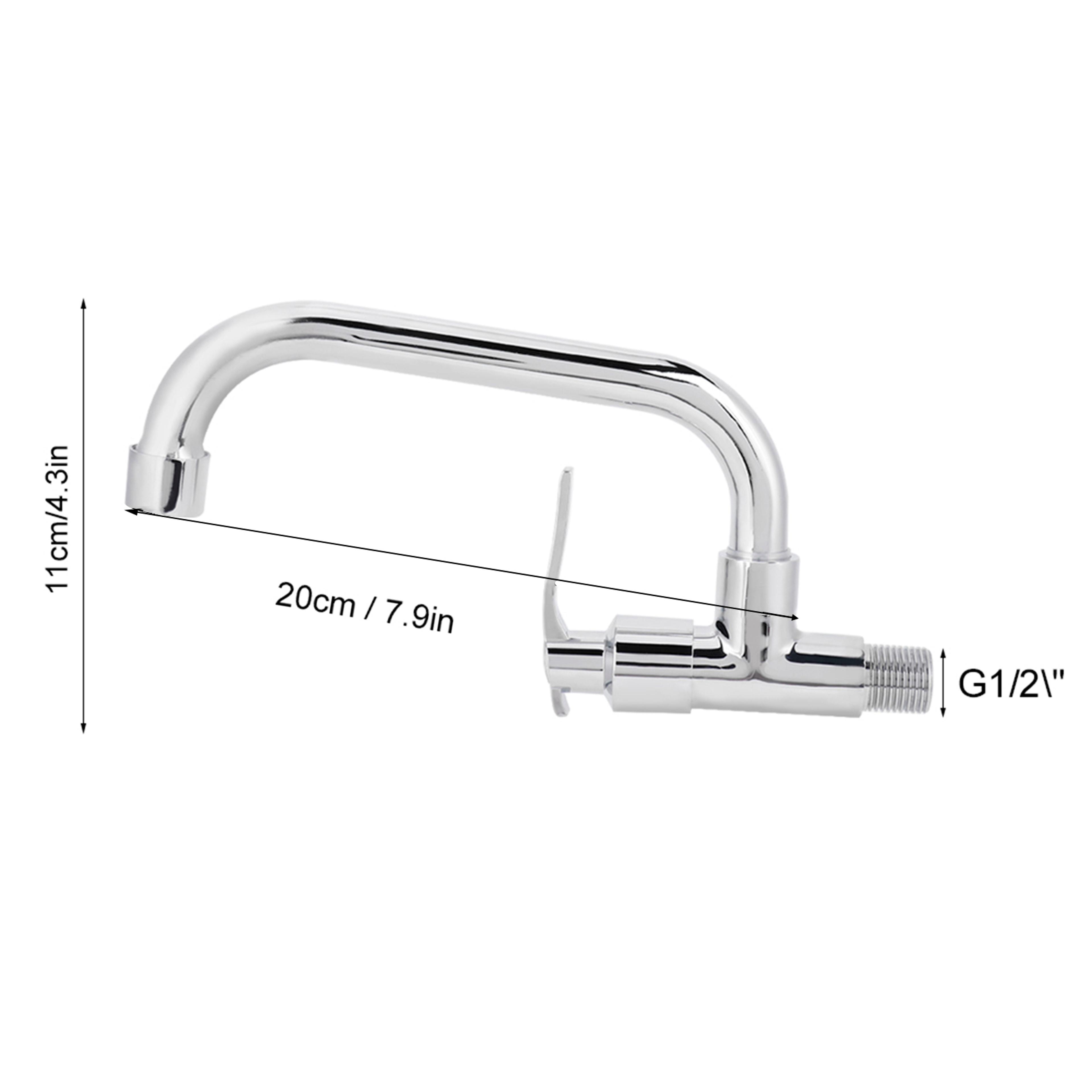 Wall Mounted Cold Water Faucet Kitchen Sink Tap Durable Space Saving Design 3