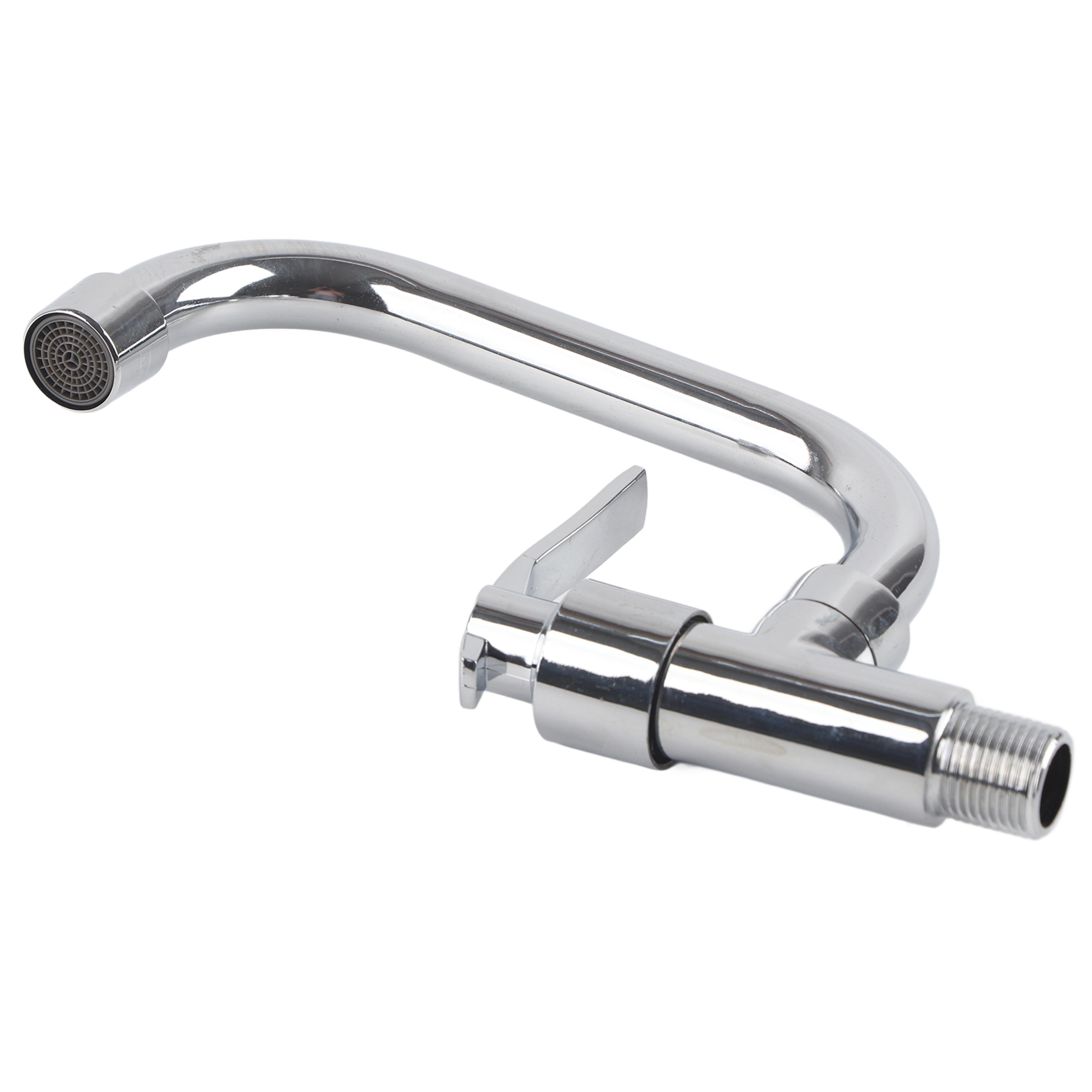 Wall Mounted Cold Water Faucet Kitchen Sink Tap Durable Space Saving Design 6