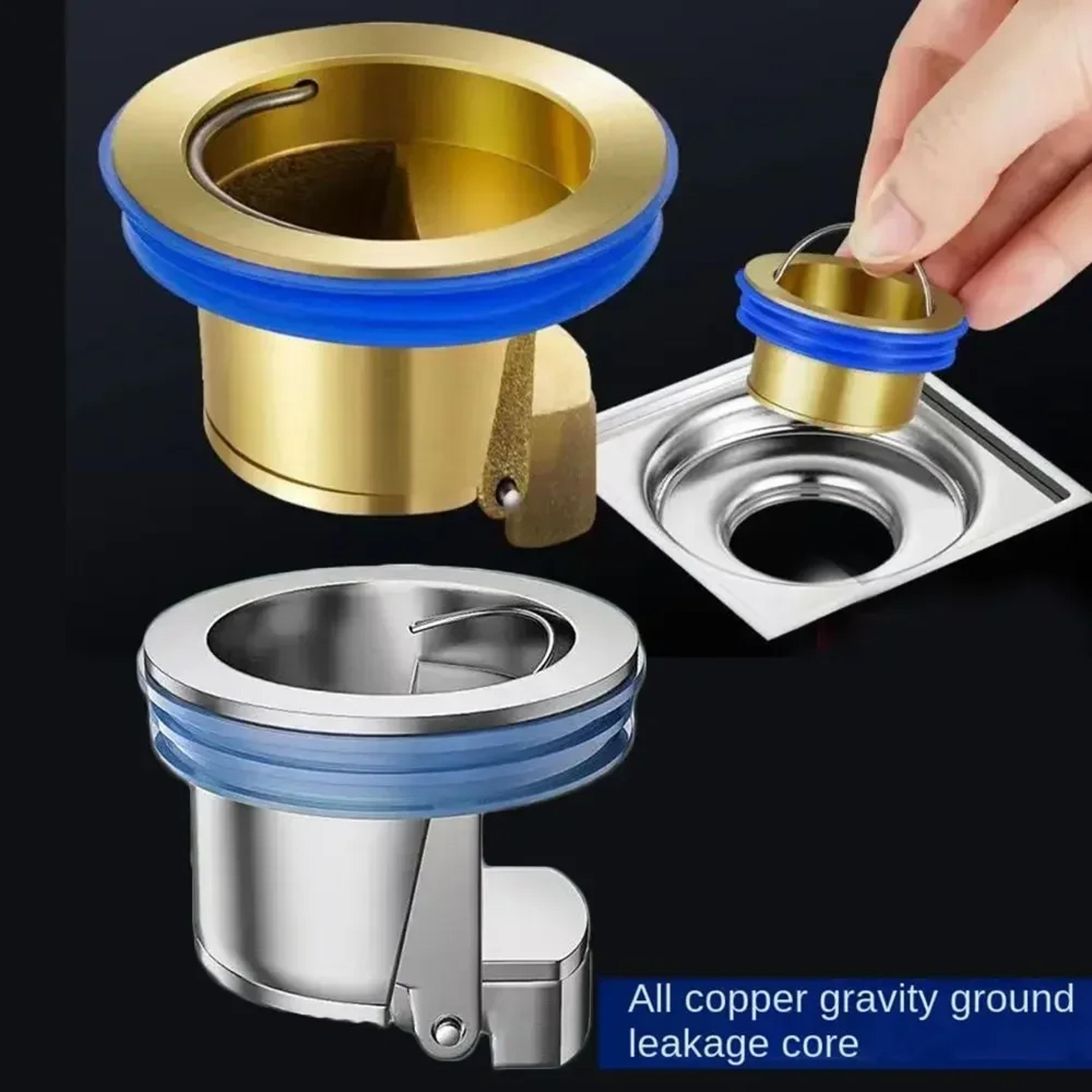 copper floor drain core anti odor seal bathroom drain insert with insect blocker