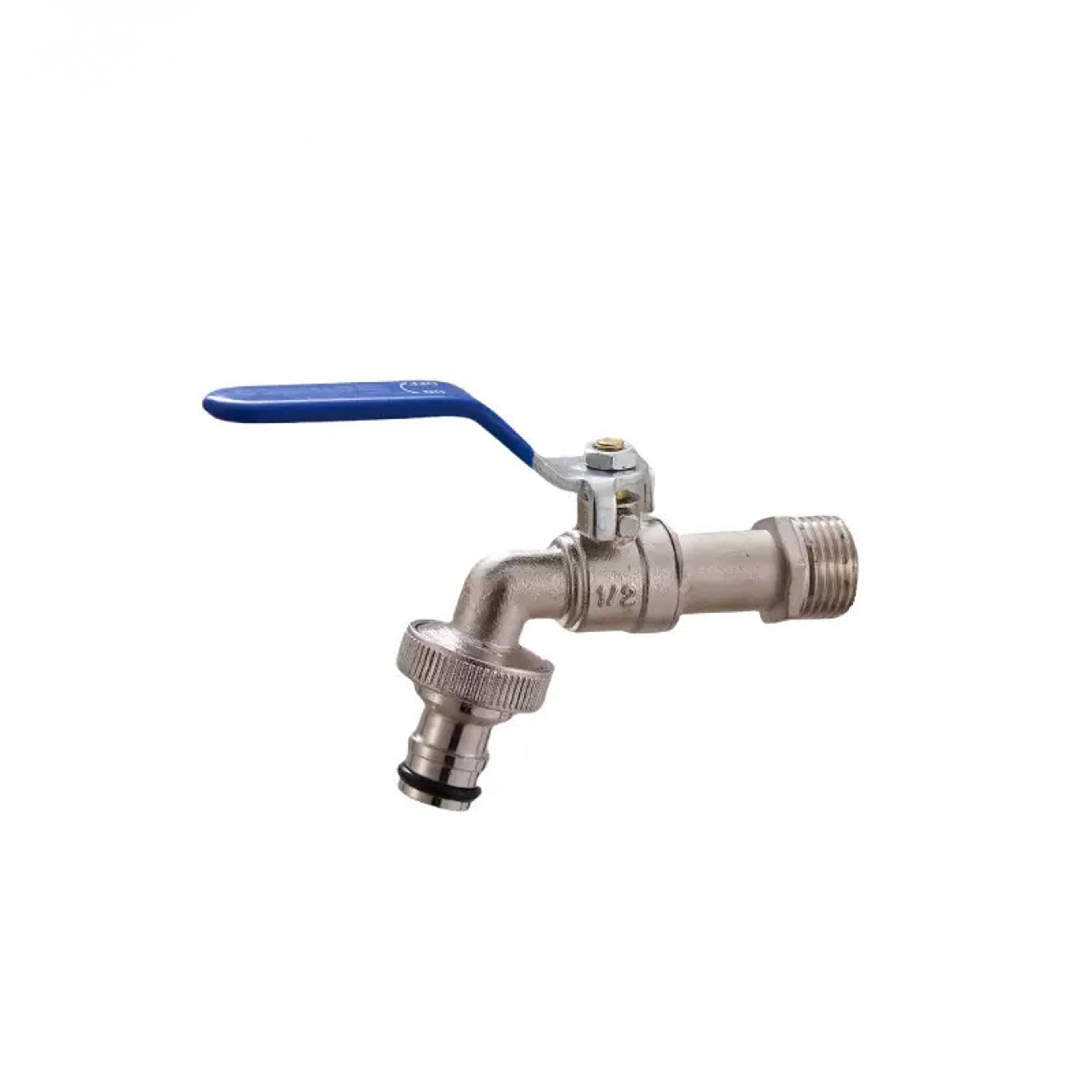 Dual Outlet Zinc Alloy Garden Faucet Heavy Duty Outdoor Bibcock For Irrigation And Home Use 5