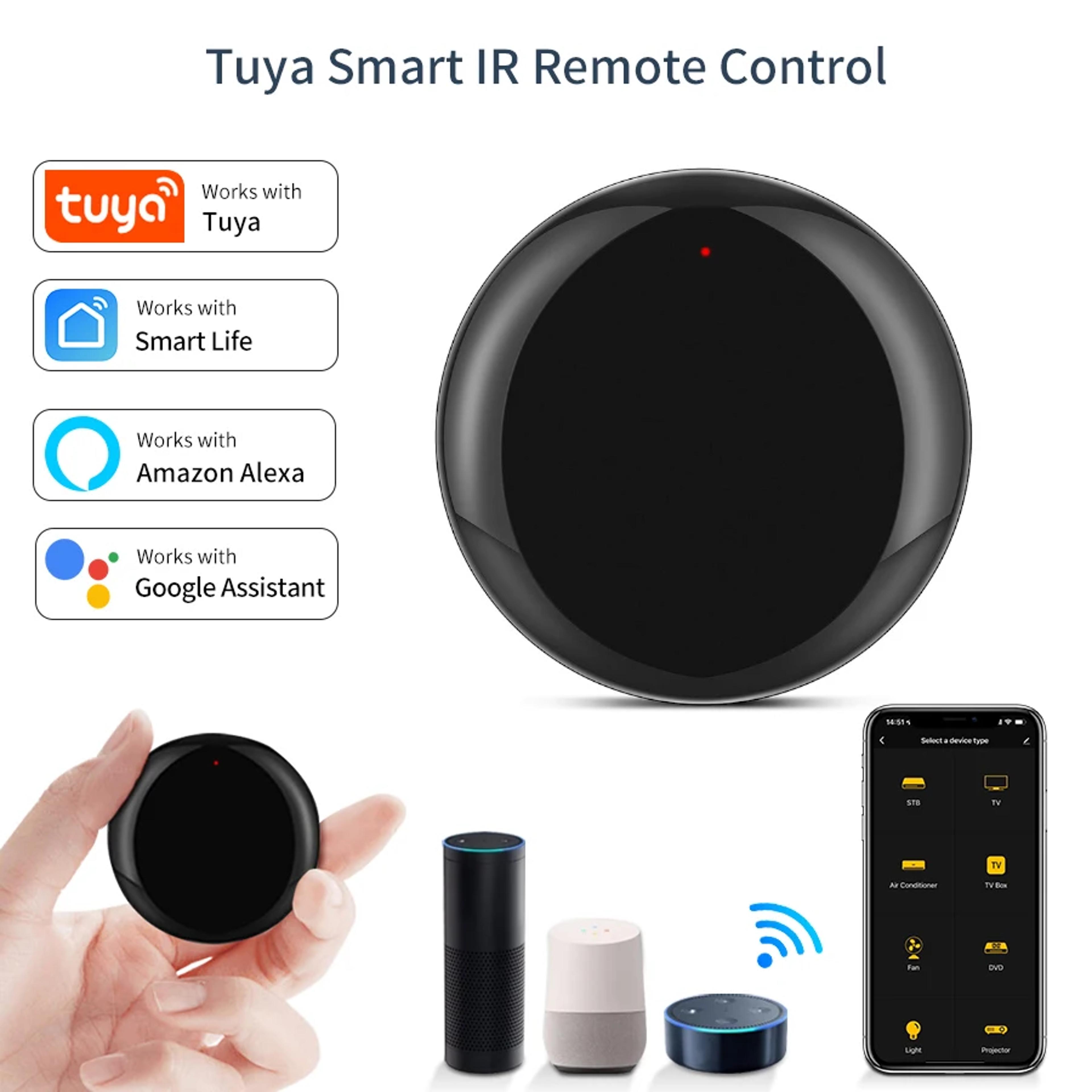 smart wifi ir remote hub universal controller for ac tv works with alexa google home