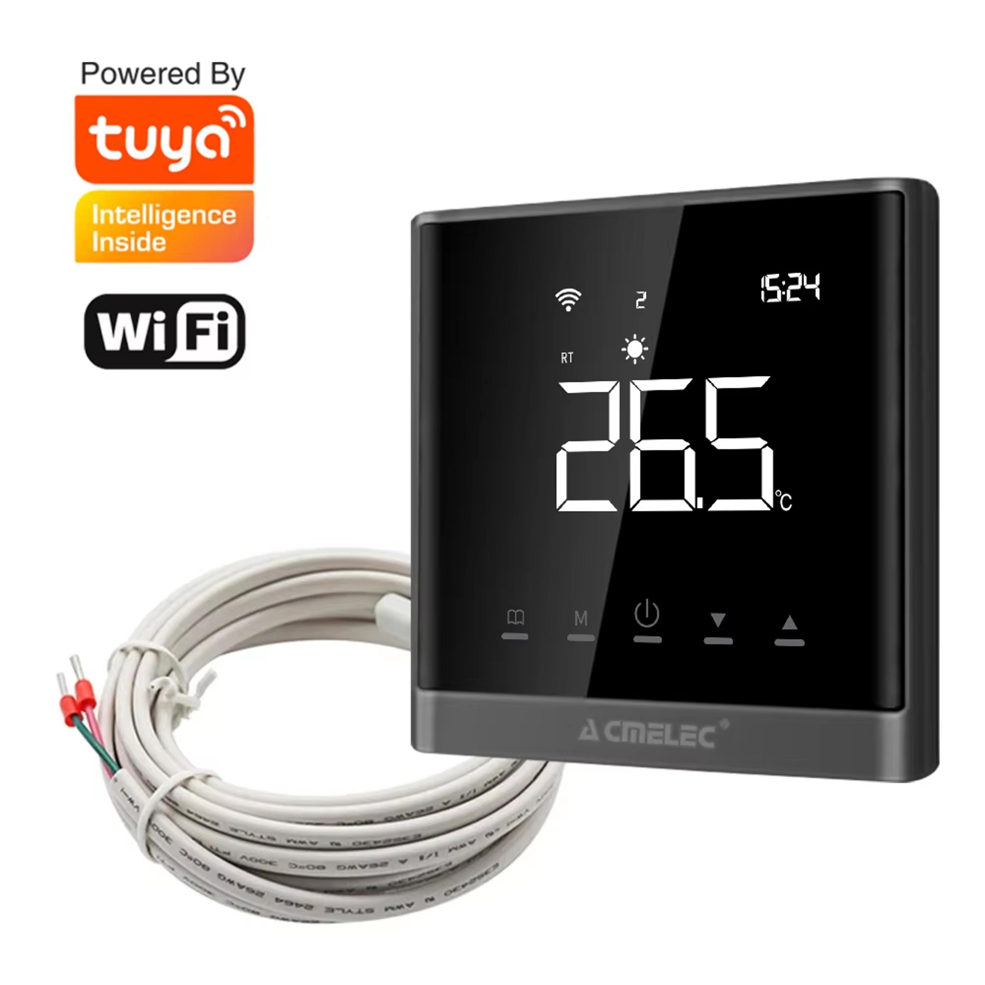 smart wifi floor heating thermostat with sensor tuya programmable temperature controller