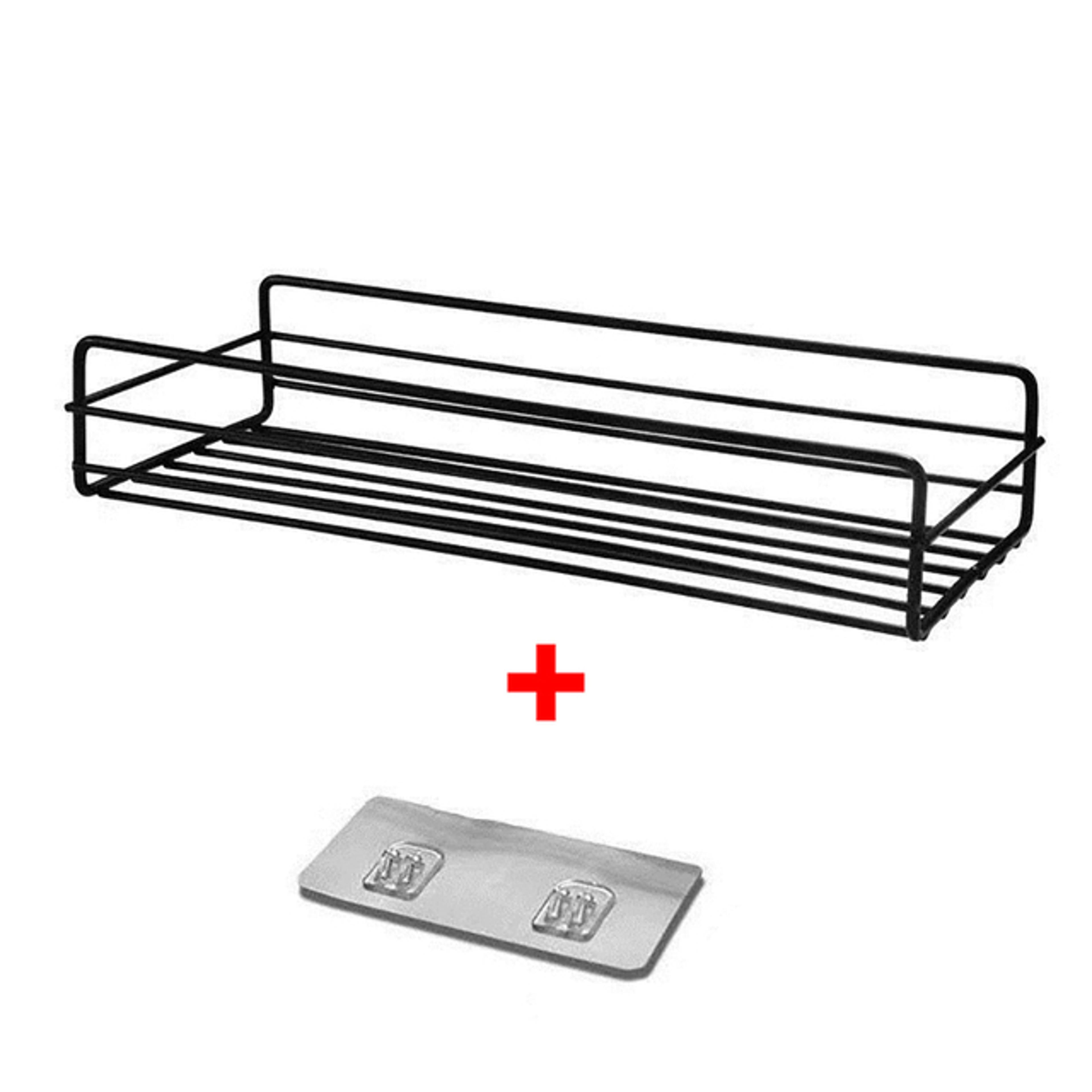 Multi Use Wall Mounted Spice Rack Metal Shelf For Kitchen  Bathroom Storage 6
