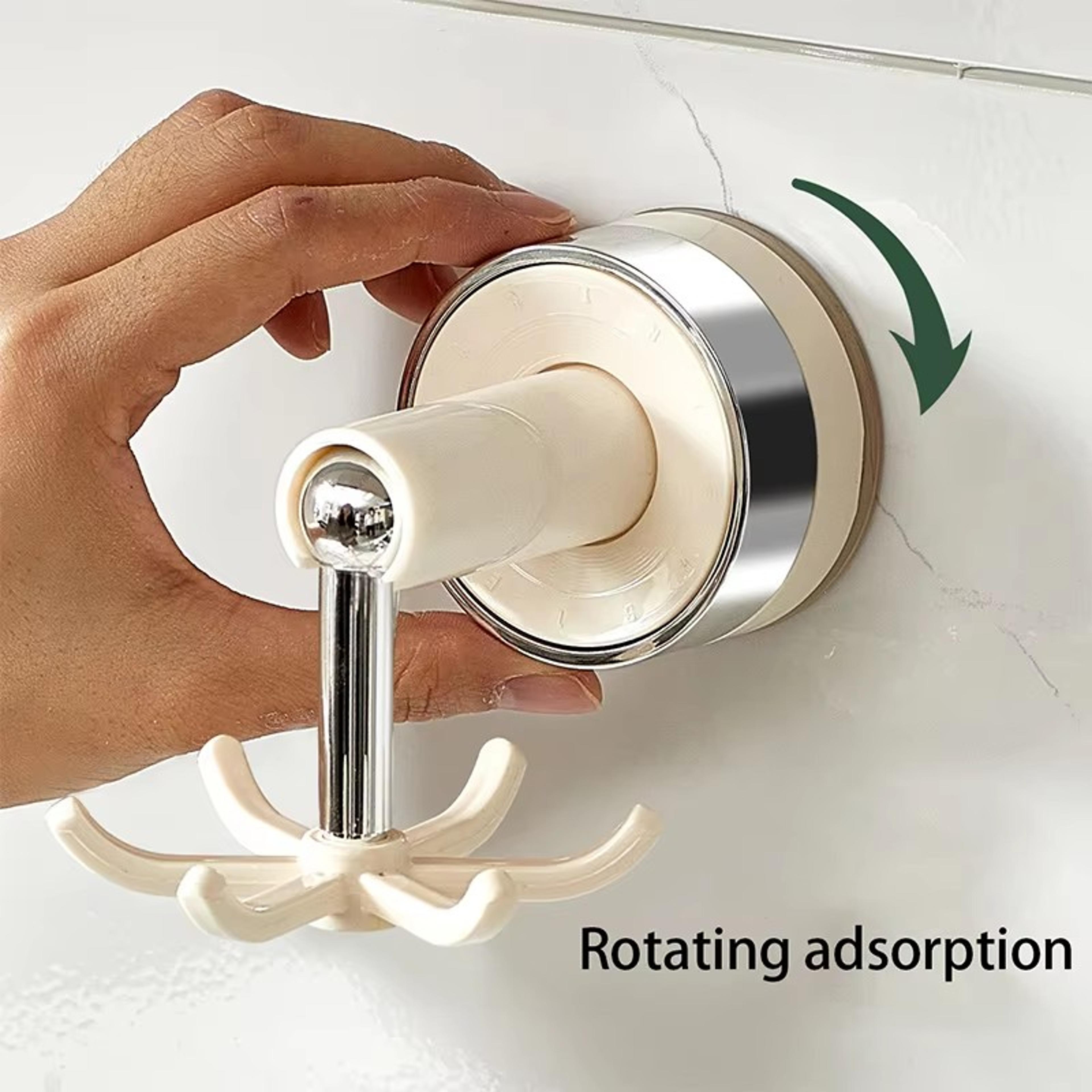 Rotating Suction Cup Hook Rack For Kitchen Wall Storage Organizer 5