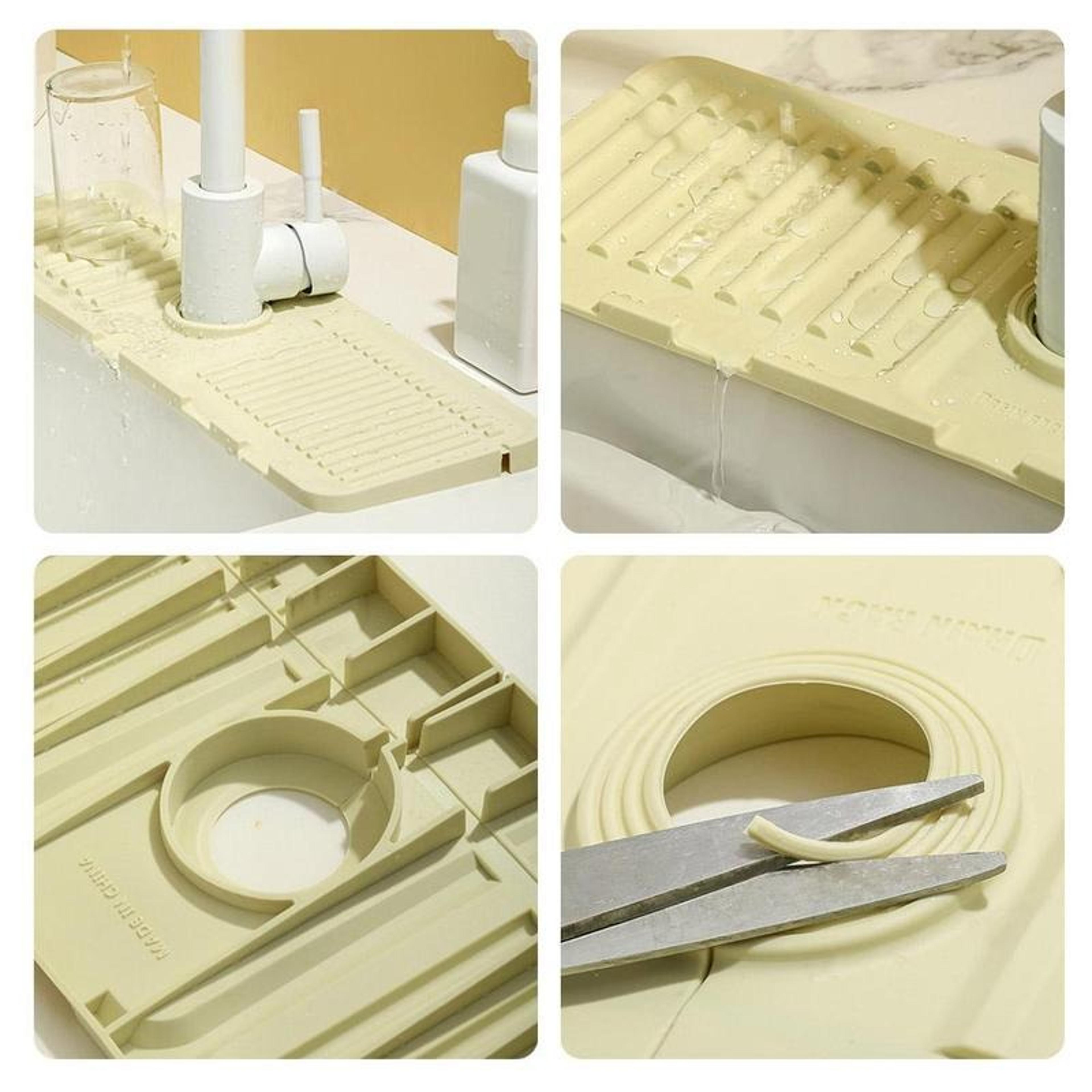 Silicone Sink Splash Guard Mat Anti Splash Faucet Drain Pad For Kitchen Sink 3