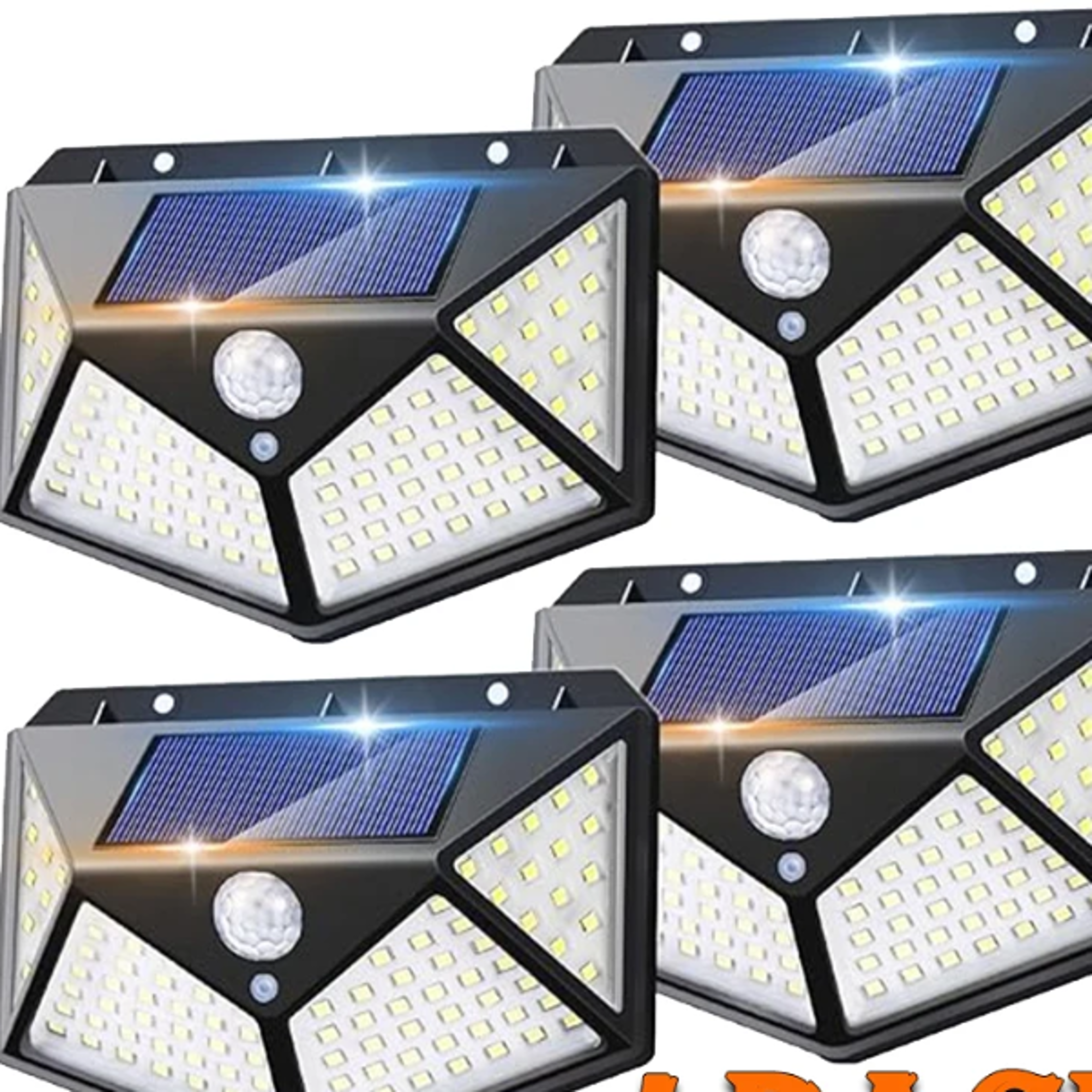 solar motion sensor wall lights led outdoor & waterproof security lights