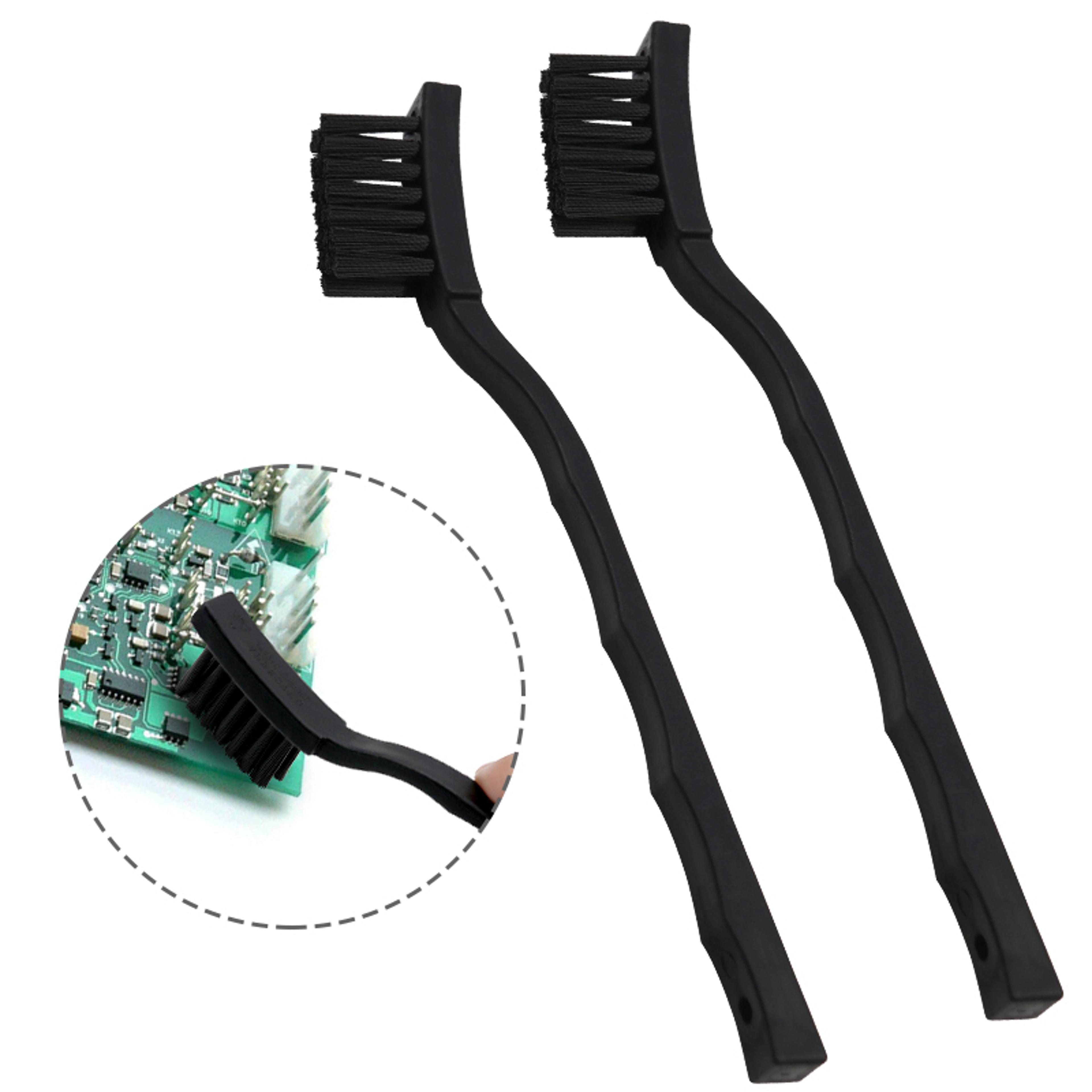 anti static pcb cleaning brush with crank handle precision electronics scrubber
