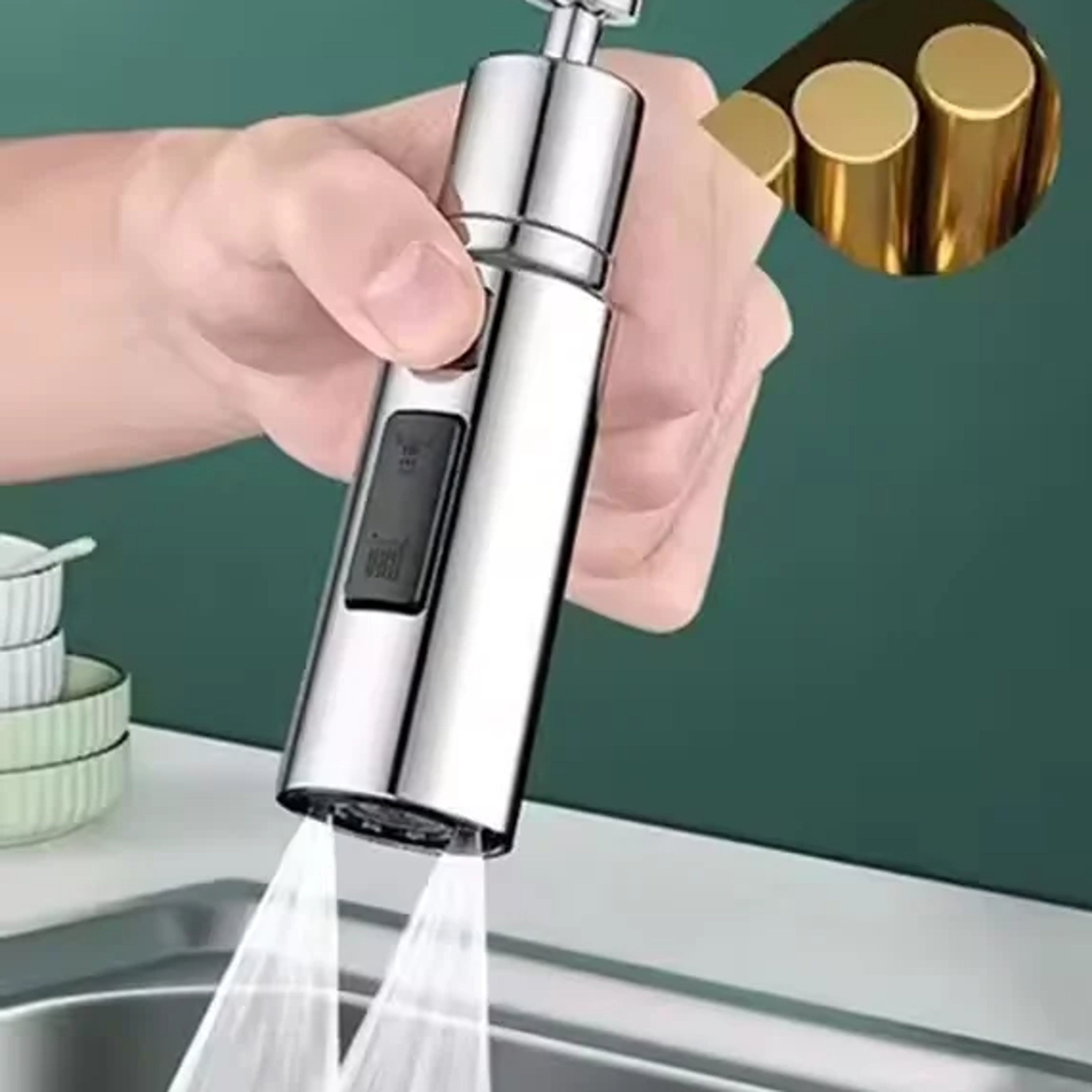 mode anti splash faucet extender with filter kitchen sprayer head water saver