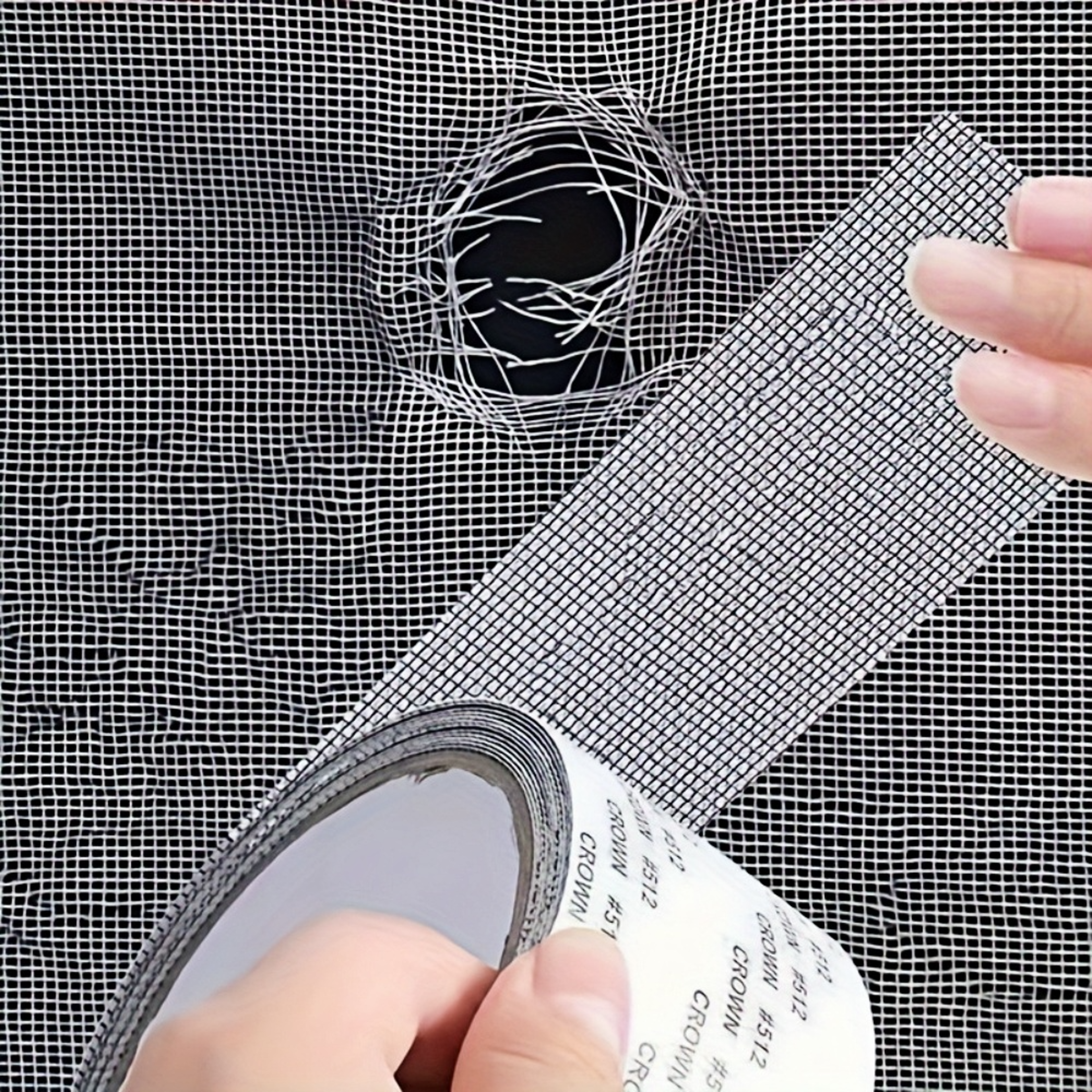 self adhesive window screen repair tape for quick fix mosquito net holes and tears