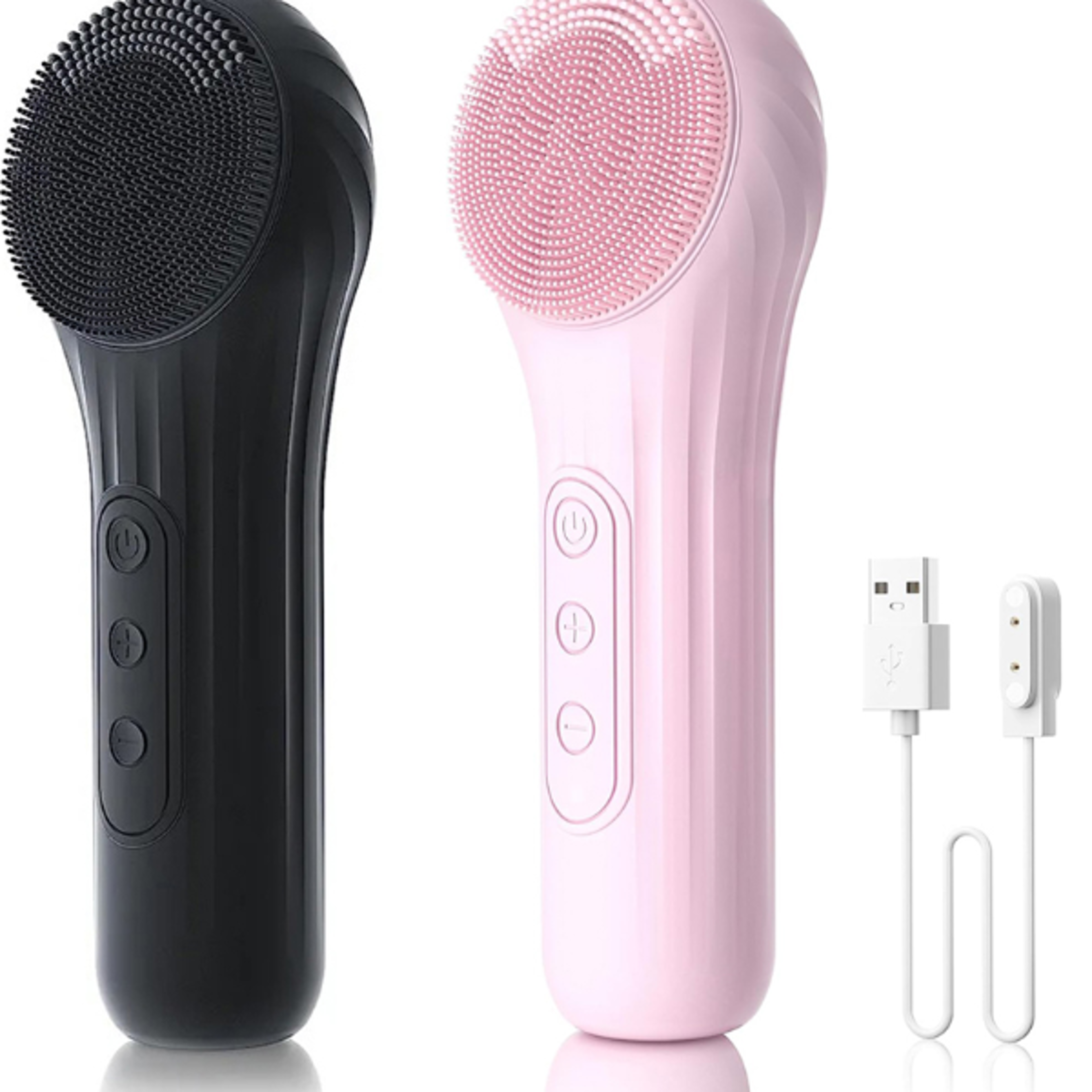 sonic waterproof facial cleansing brush rechargeable deep clean face scrubber