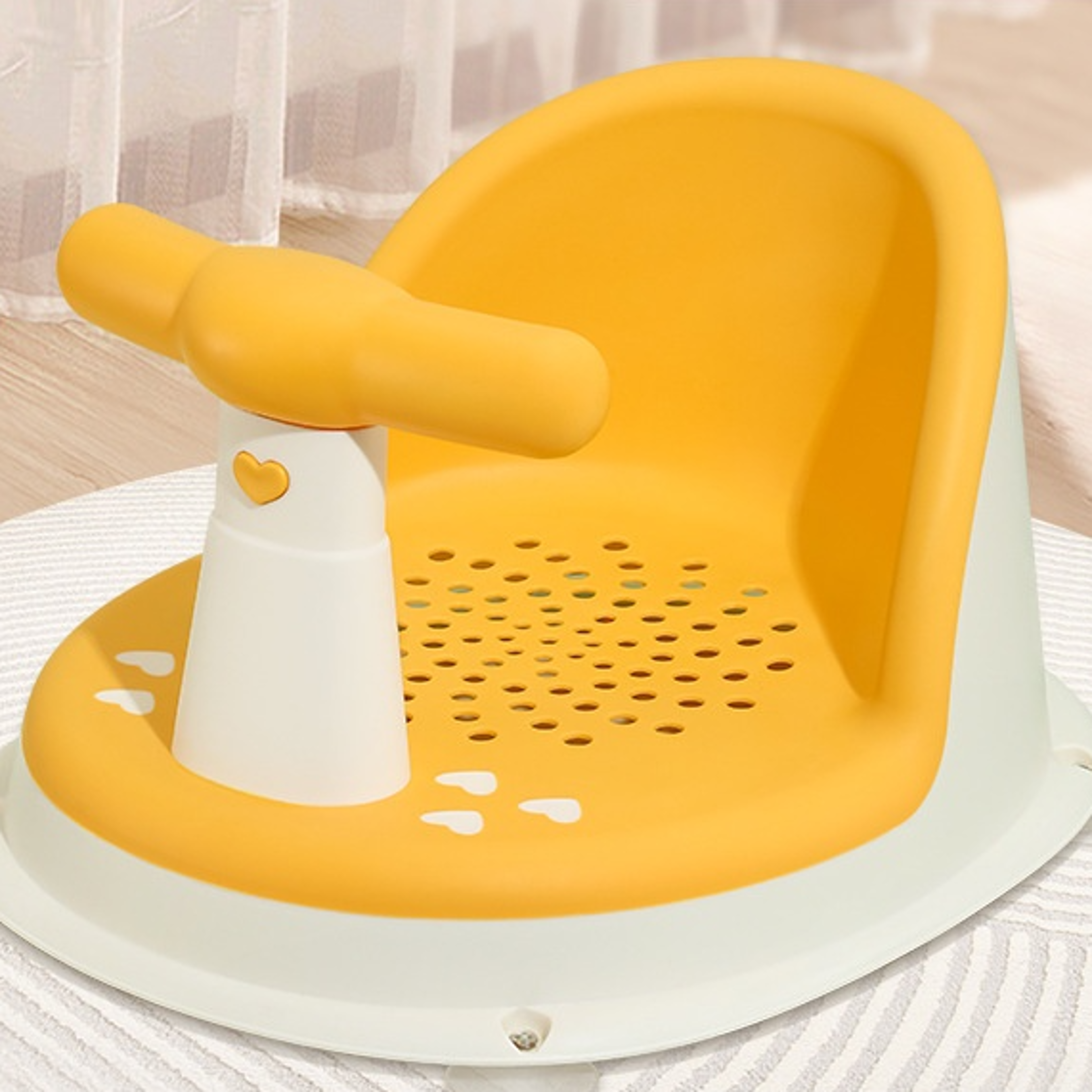 foldable baby shower seat with support anti slip infant bath chair for newborns and toddlers