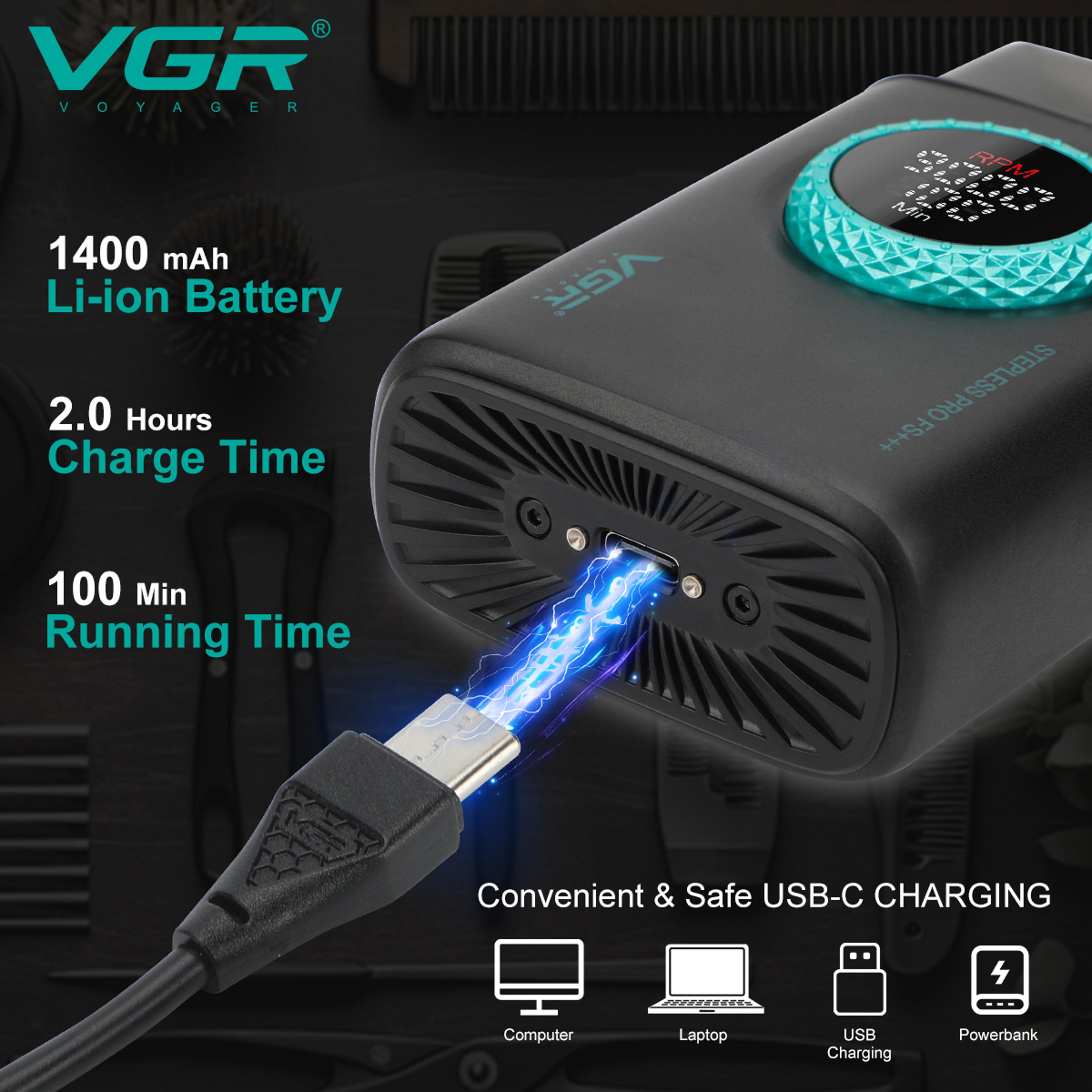 VGR Electric Foil Shaver For Men With Triple Blade Precision  LED Display 4