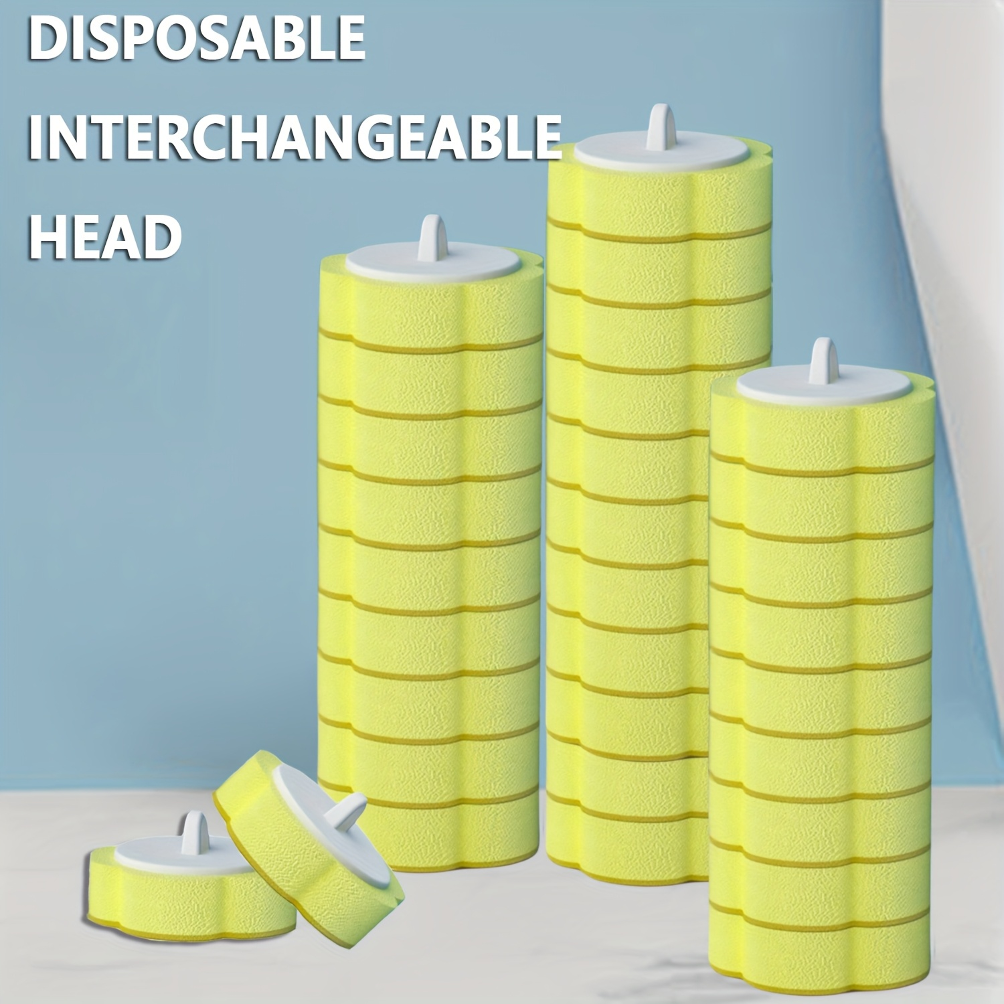 Disposable Toilet Brush Refills Replacement Heads For Toilet Cleaning System Without Handle 1