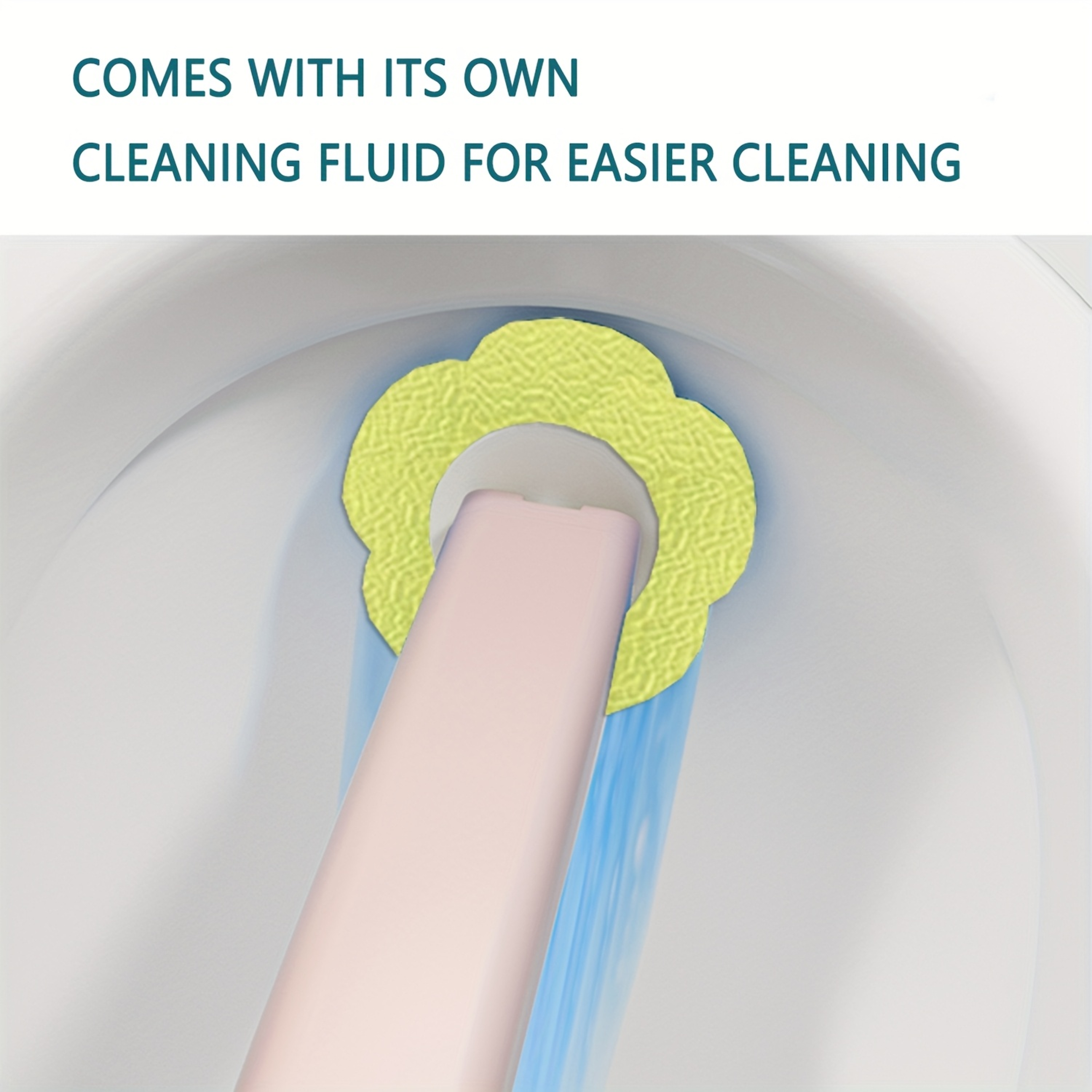 Disposable Toilet Brush Refills Replacement Heads For Toilet Cleaning System Without Handle 3