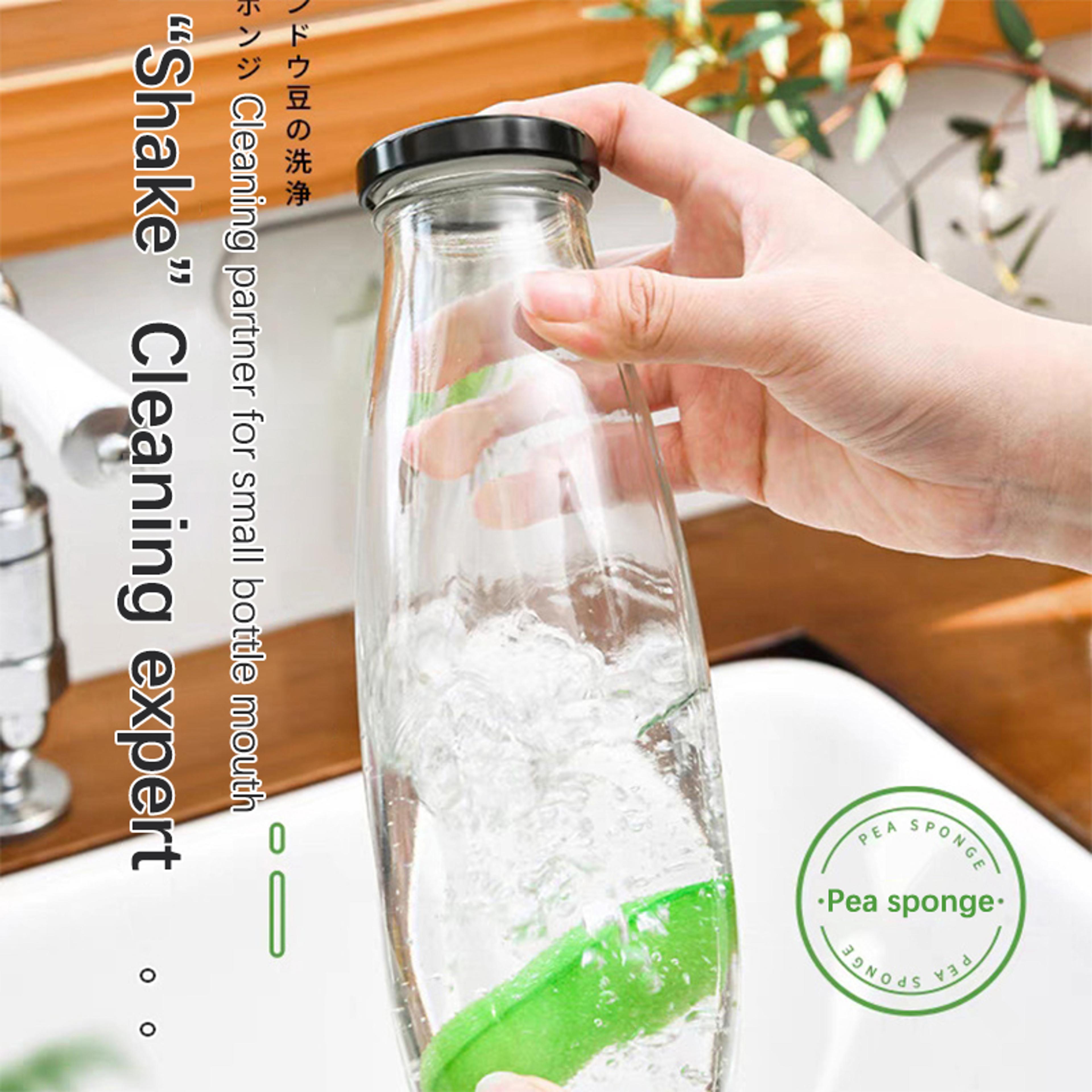 Magic Bean Bottle Cleaning Sponge For Narrow Neck Bottles Reusable Water Bottle Cleaner 2