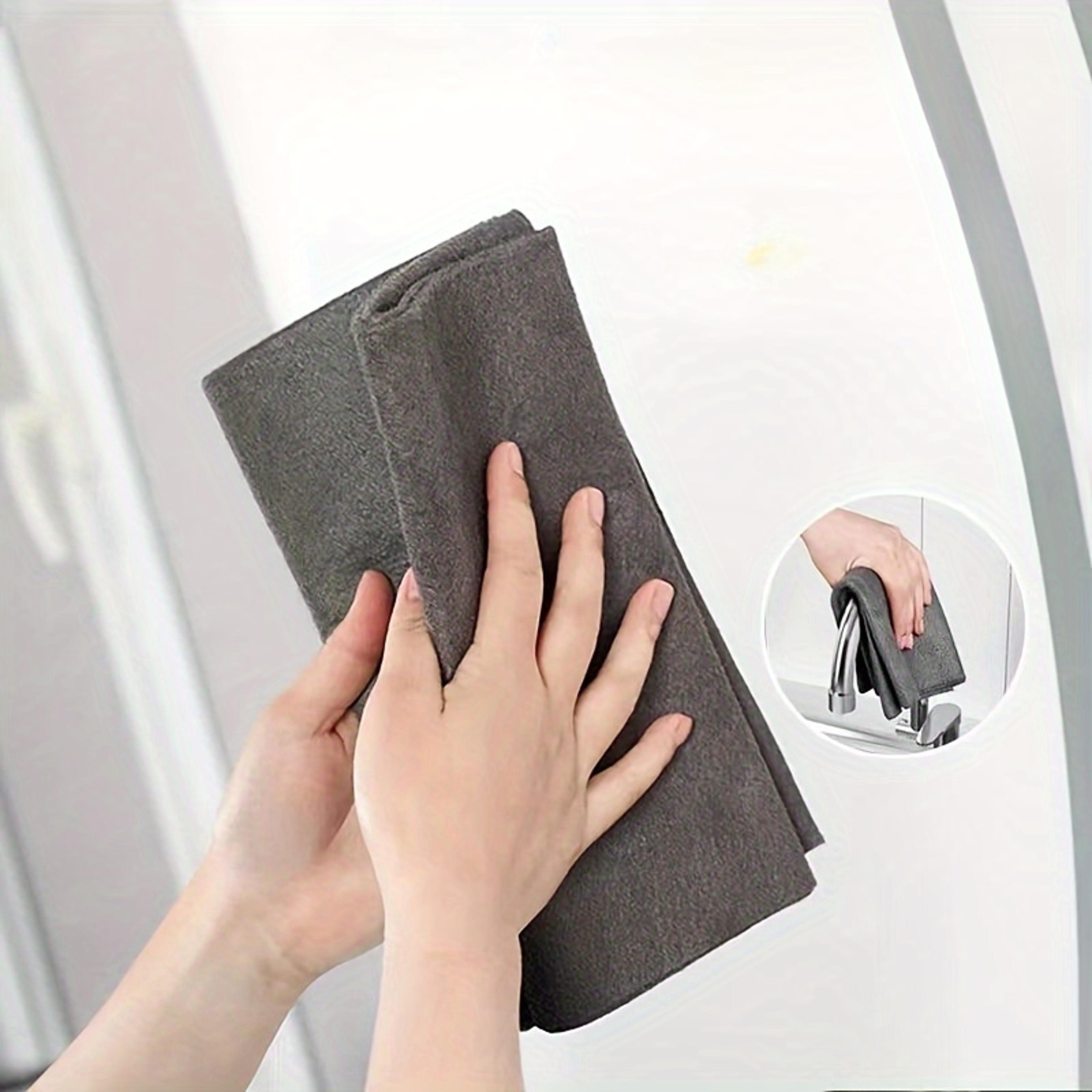 Magic Streak Free Glass Cleaning Cloth Pack Reusable Microfiber Mirror  Window Cleaning Towels 2