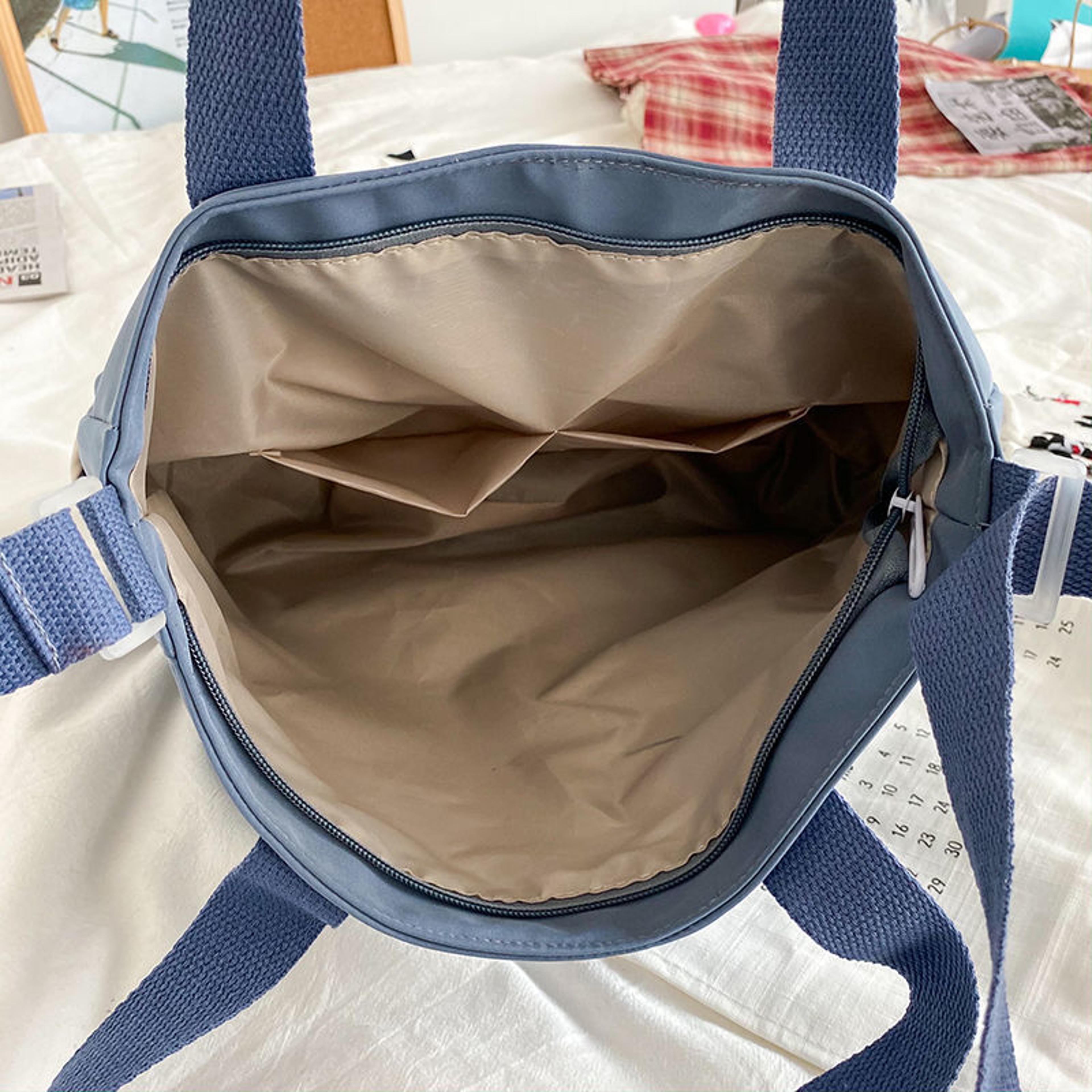 Waterproof Canvas Crossbody Bag For Women Large Capacity Nylon Messenger Tote 5