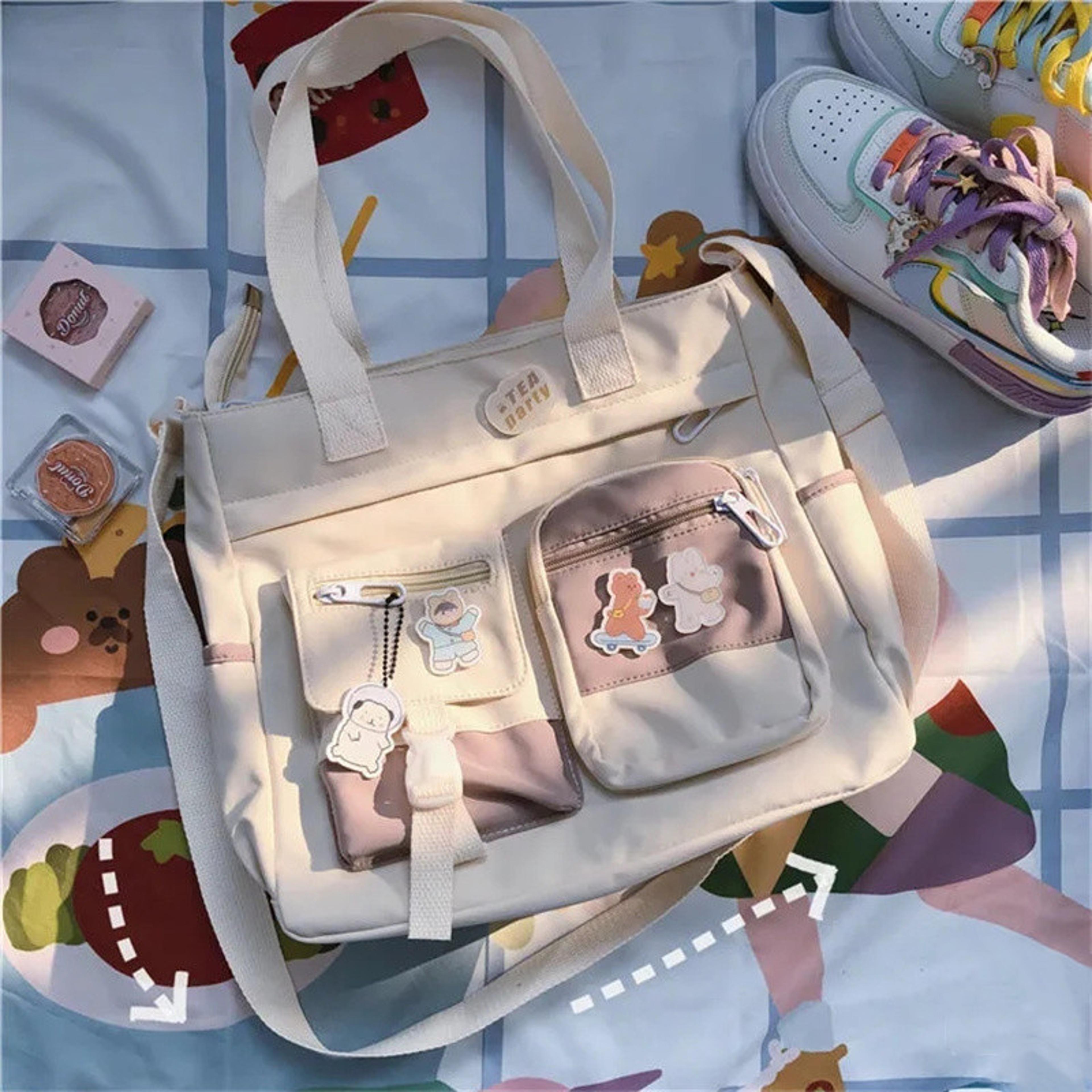 Waterproof Canvas Crossbody Bag For Women Large Capacity Nylon Messenger Tote 8
