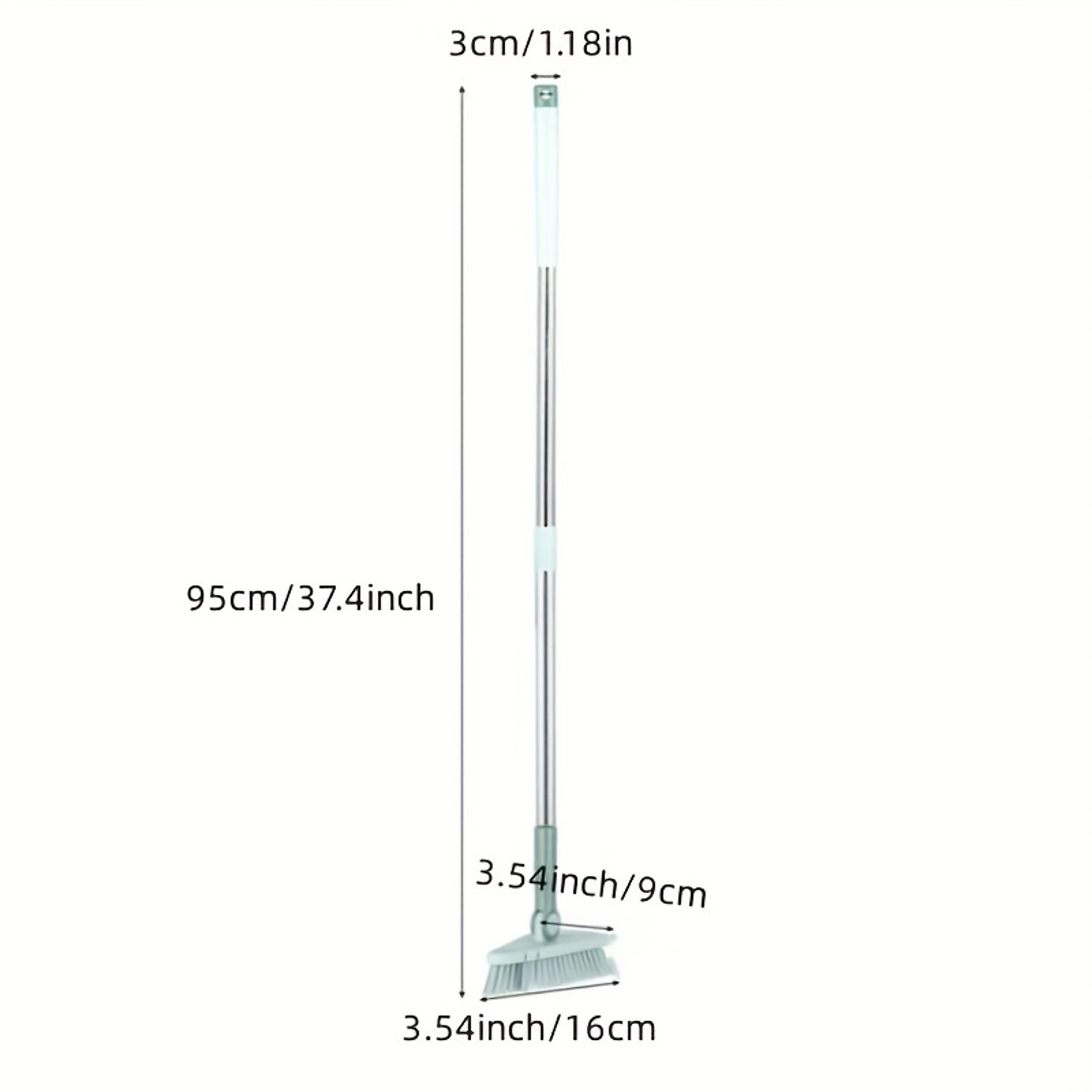 Triangle Floor Brush With Long Handle For Bathroom Kitchen  Tile Gap Cleaning 4