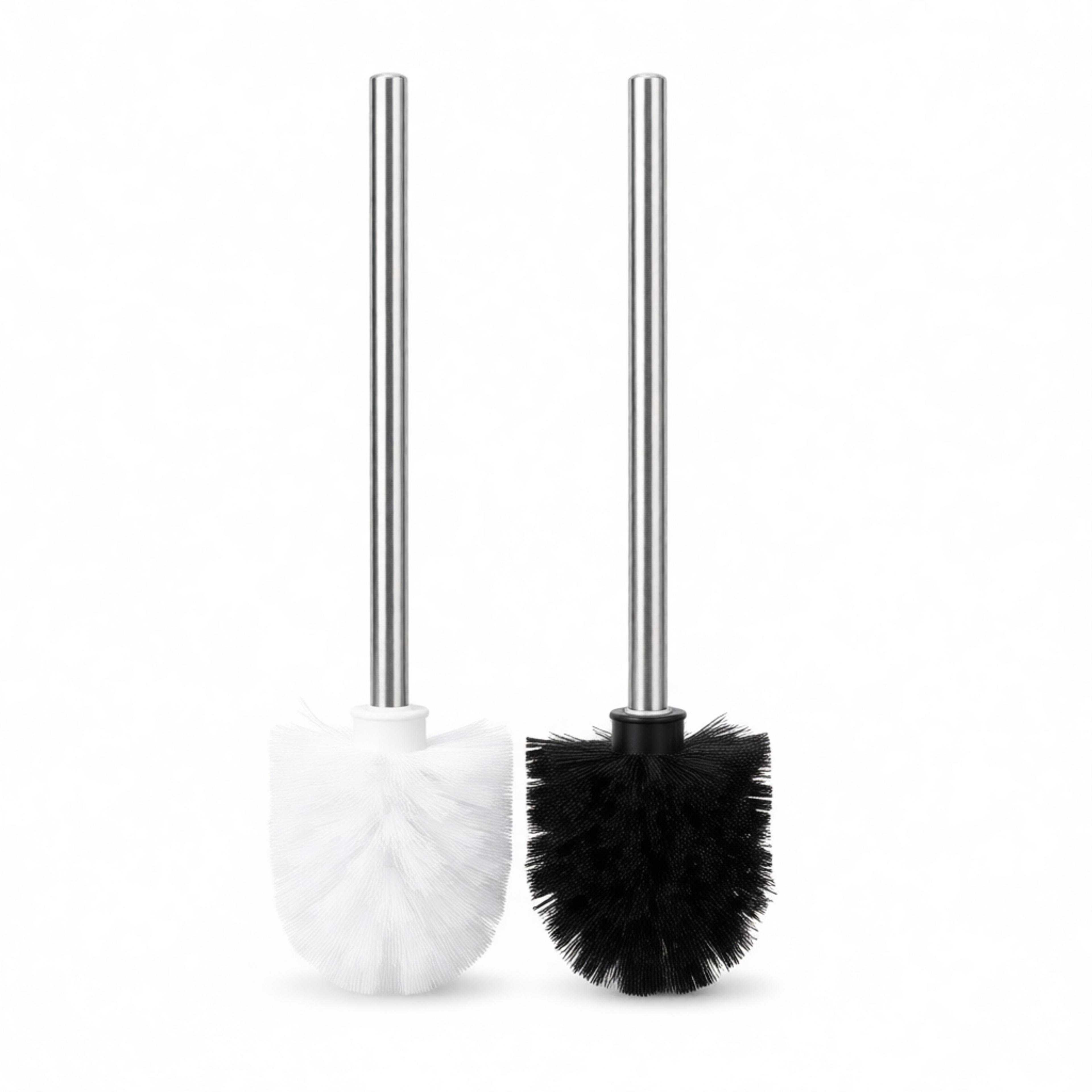 Stainless Steel Toilet Cleaning Brush With Replaceable Brush Heads For Deep Bathroom Cleaning 1