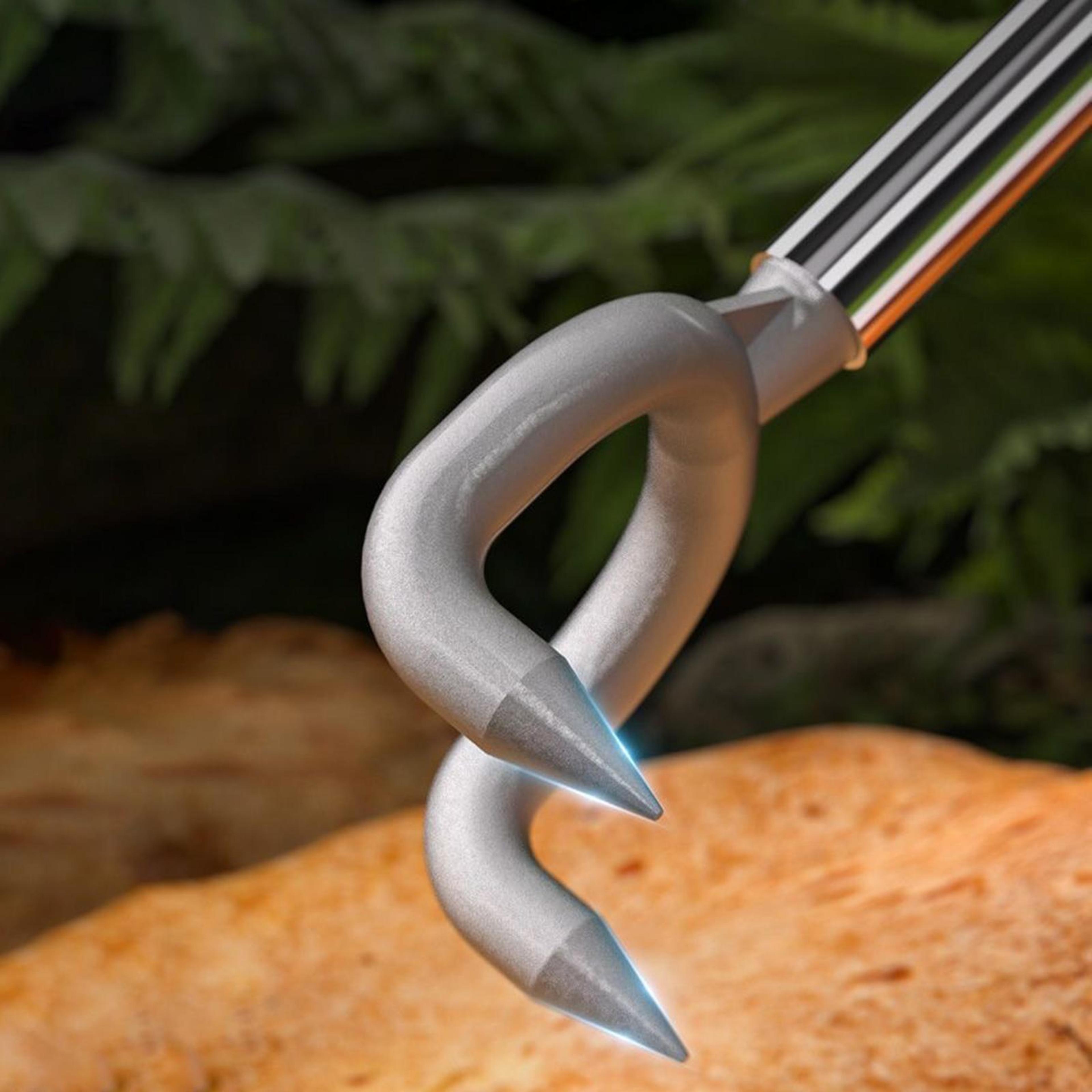 Telescopic Mushroom Picking Tool Adjustable Stainless Steel Foraging Picker 4