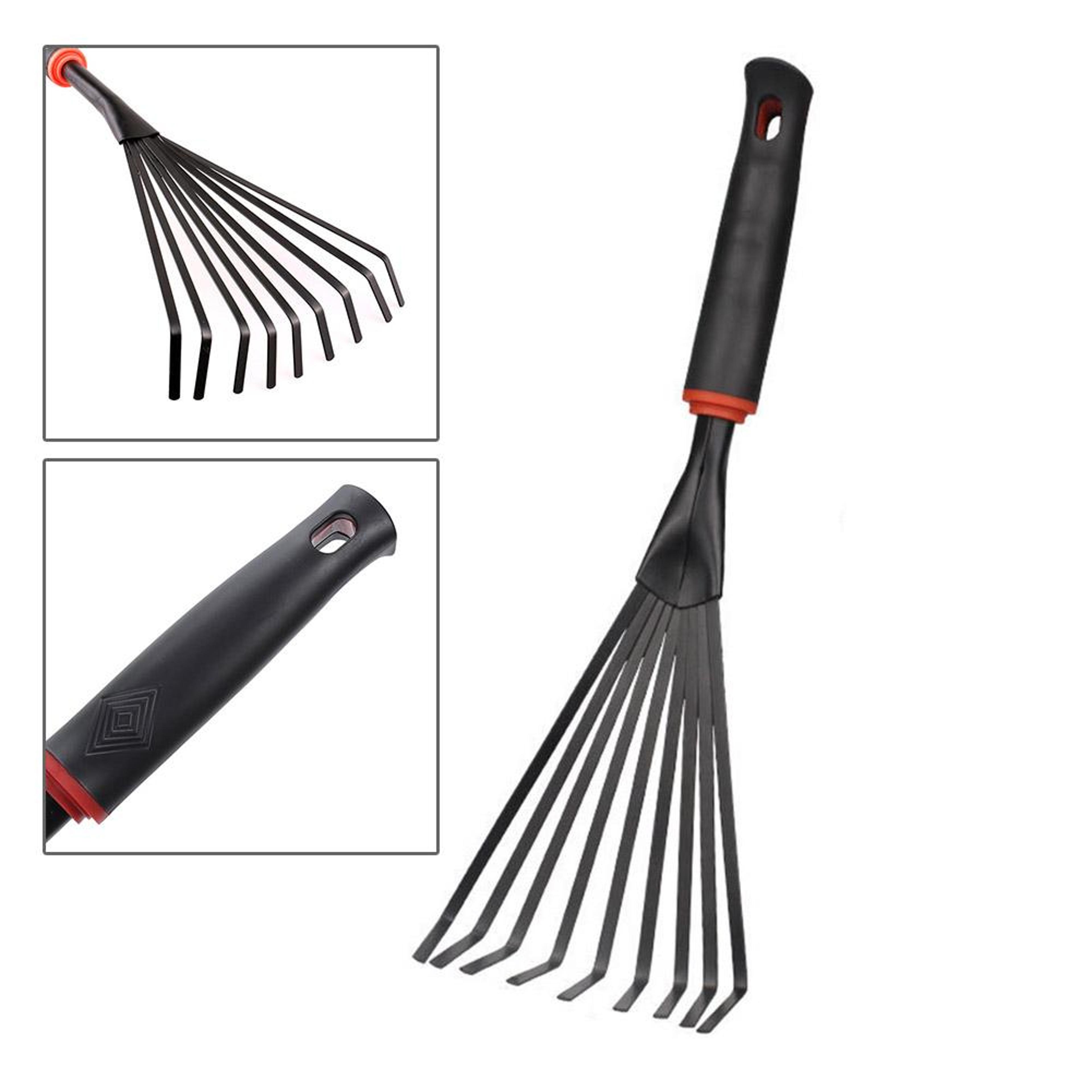 Small Garden Rake Steel Hand Cultivator For Weeding And Soil Loosening 4