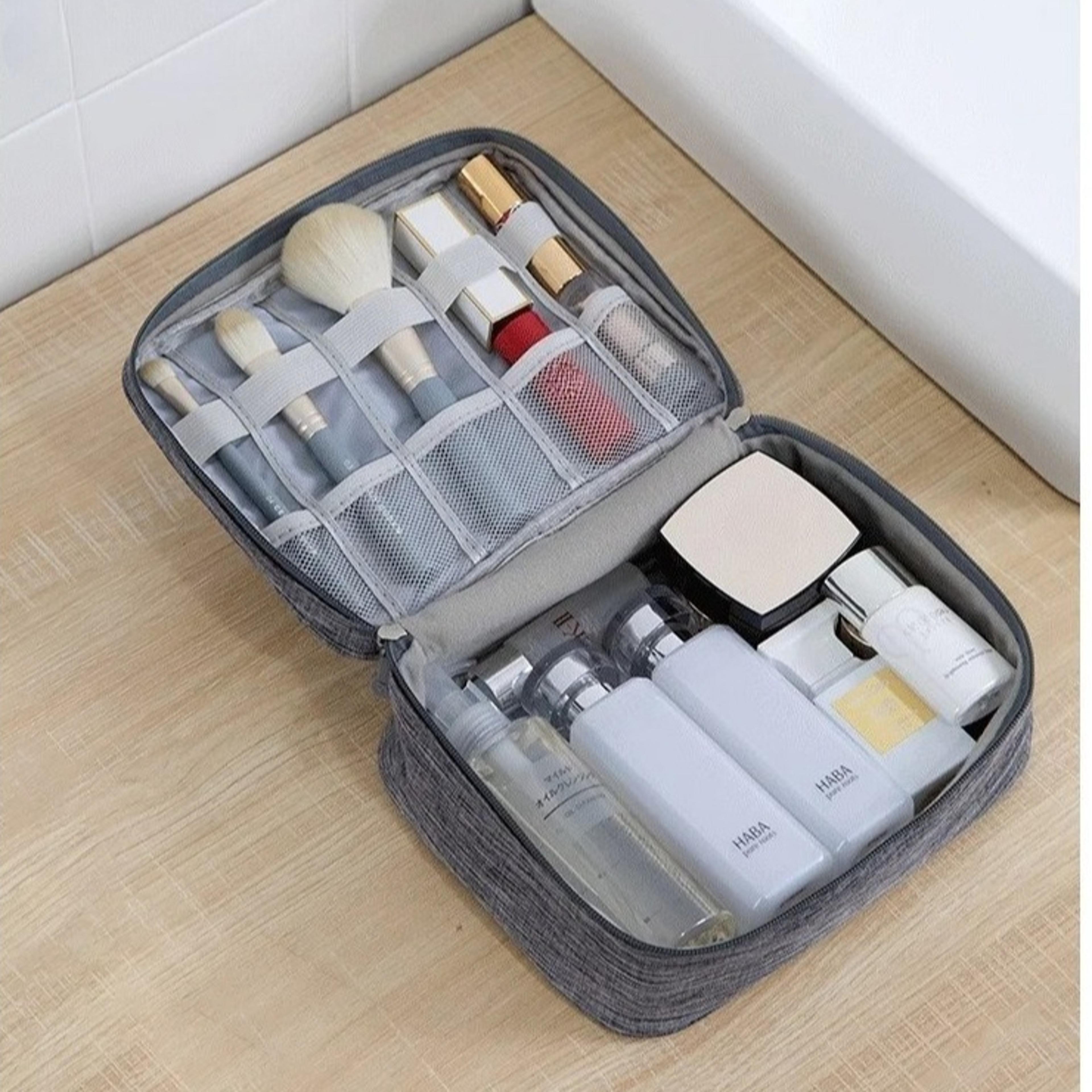 multi layer electronics organizer bag and travel cable organizer