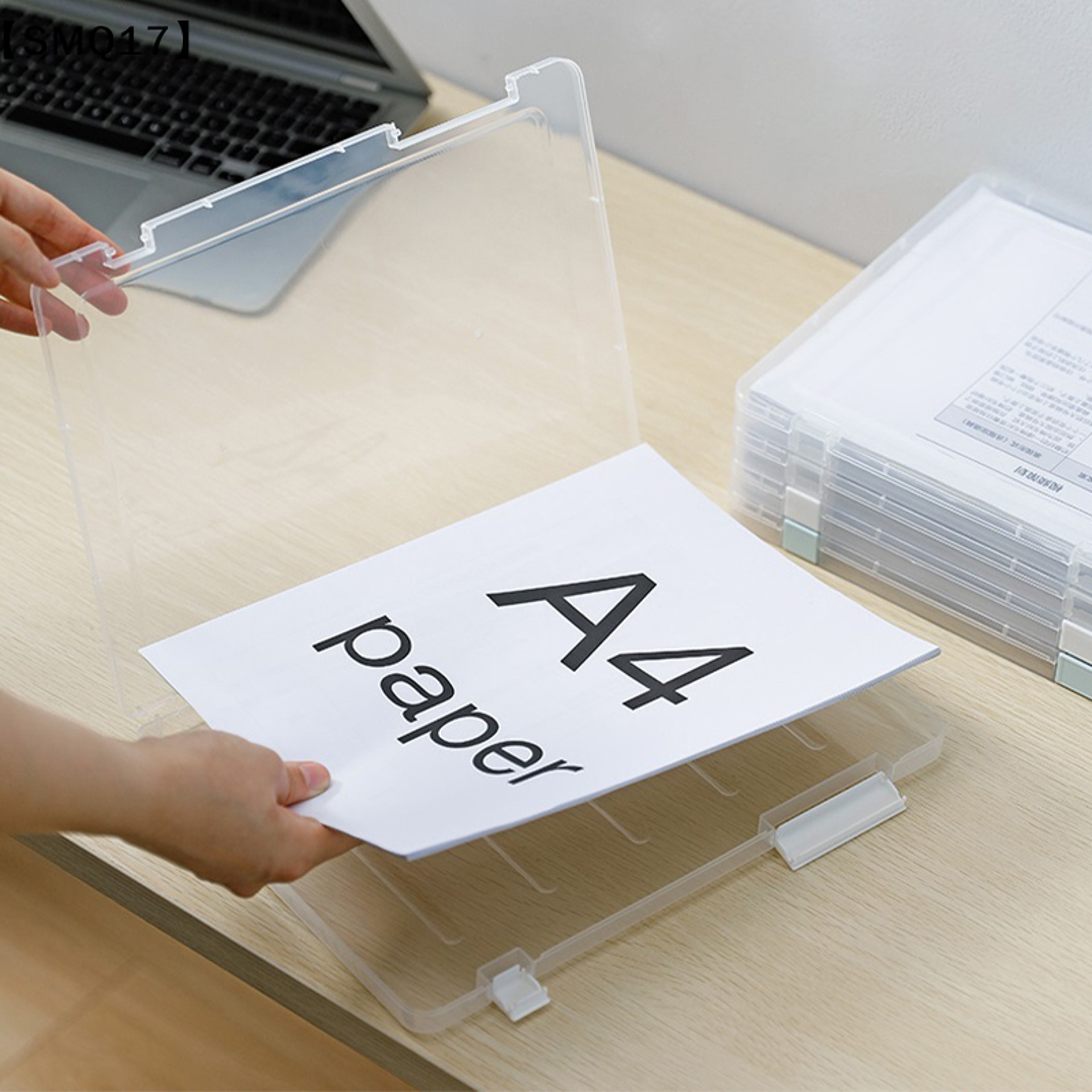 Portable A4 File Storage Box Multi Layer Document Organizer 4