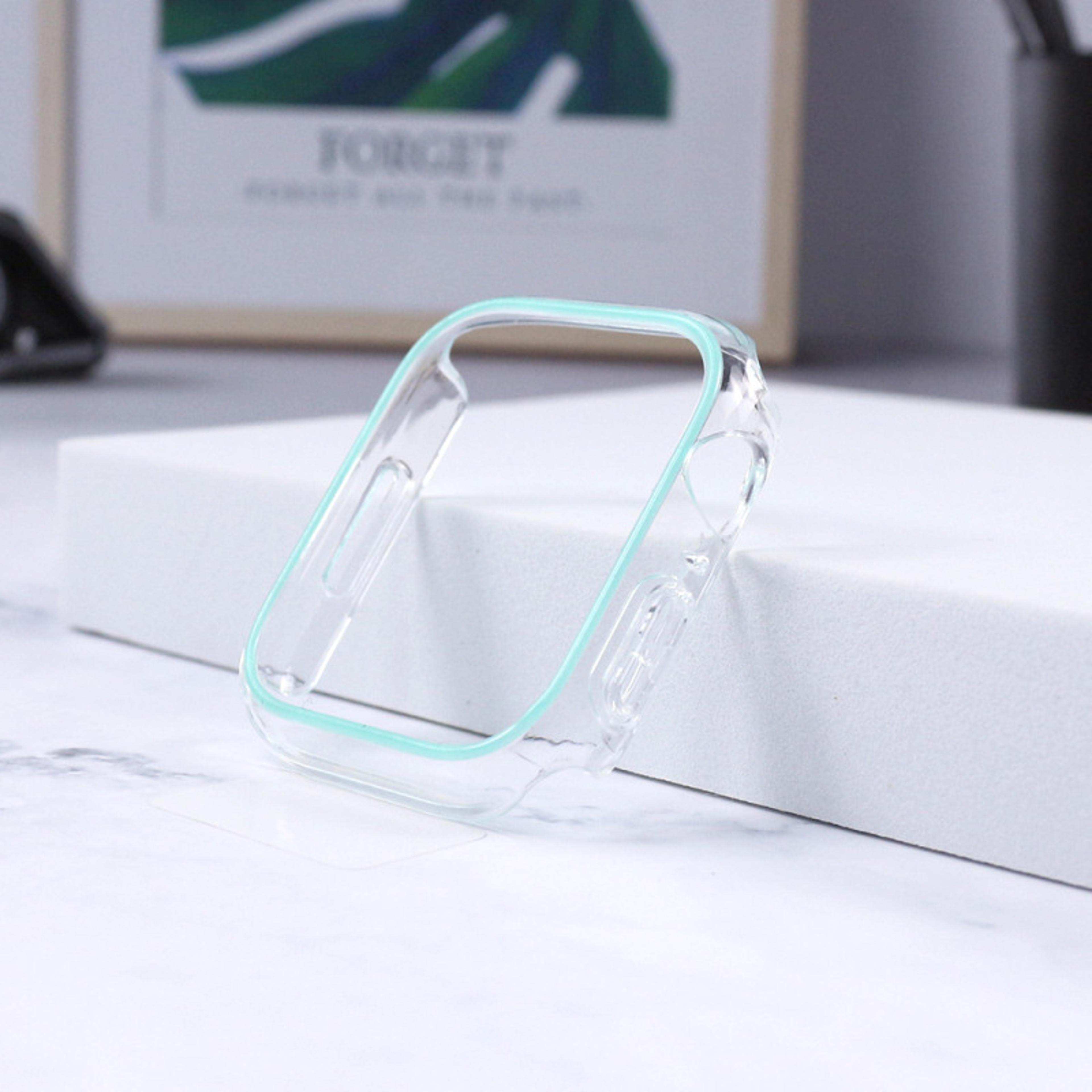 Luminous Transparent Apple Watch Case Hard Shell Protective Cover 4