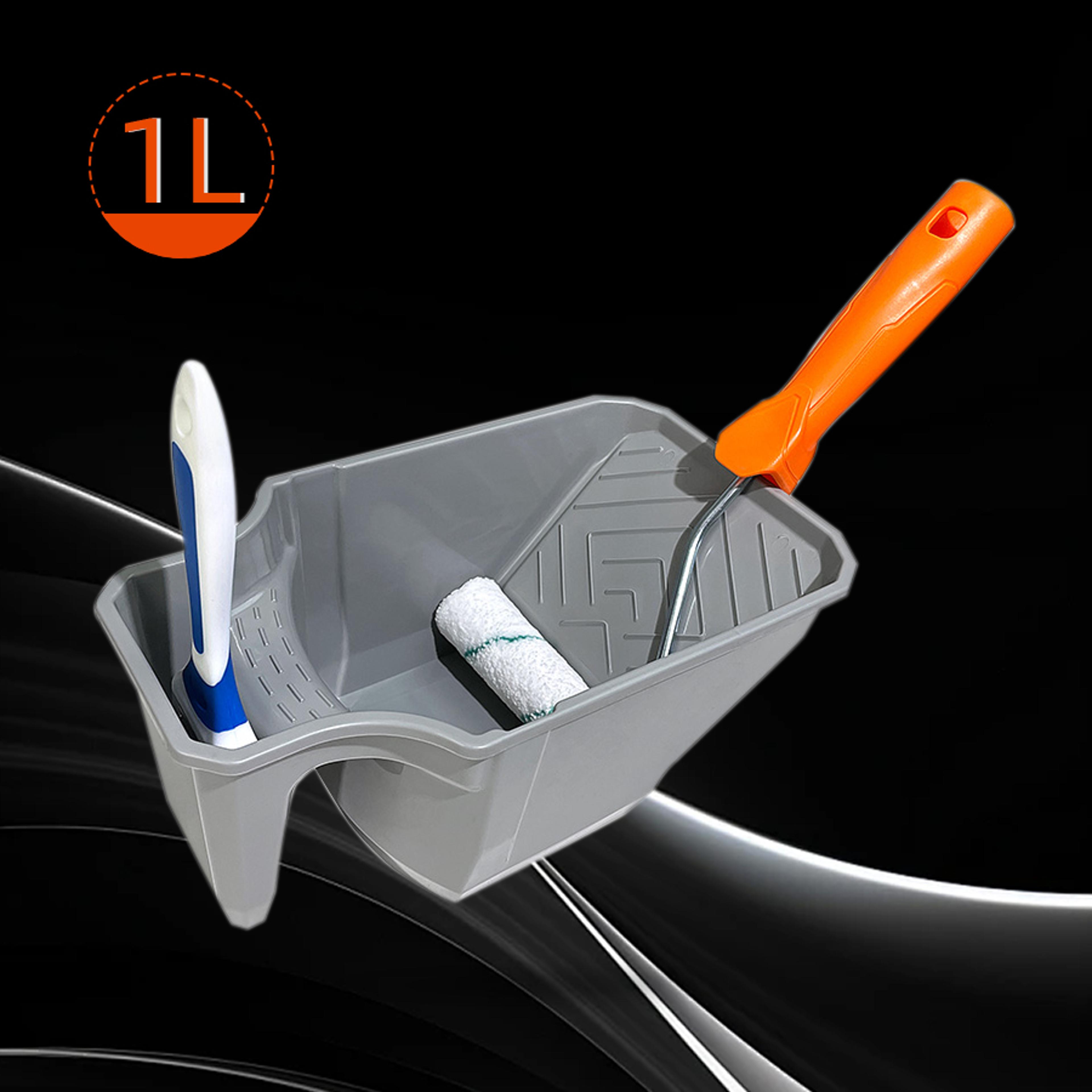 product name 4 inch handheld paint cup with roller frame for easy painting and touch ups