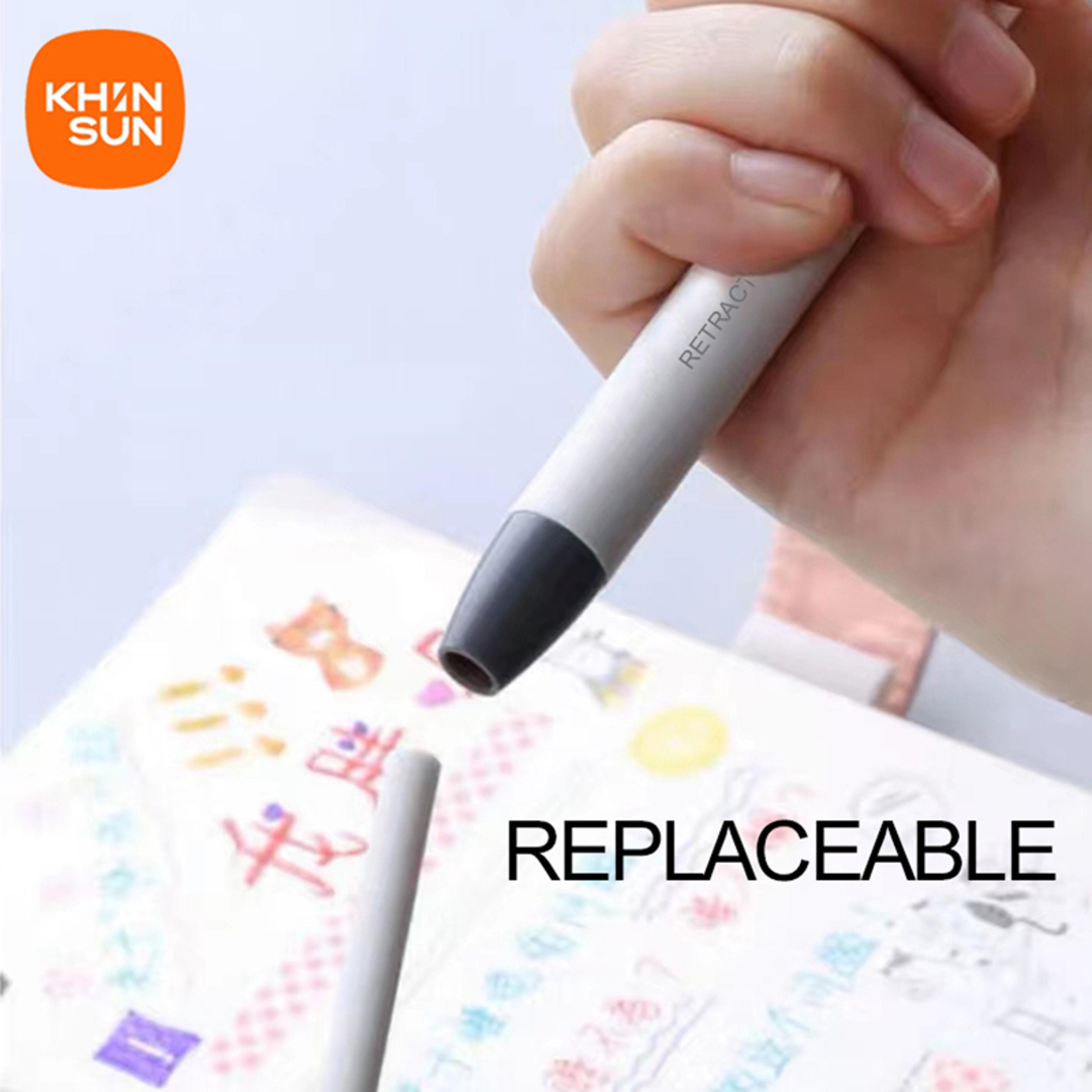 Retractable Eraser Pen Precision Pencil Eraser For Writing Drawing And Sketching 3