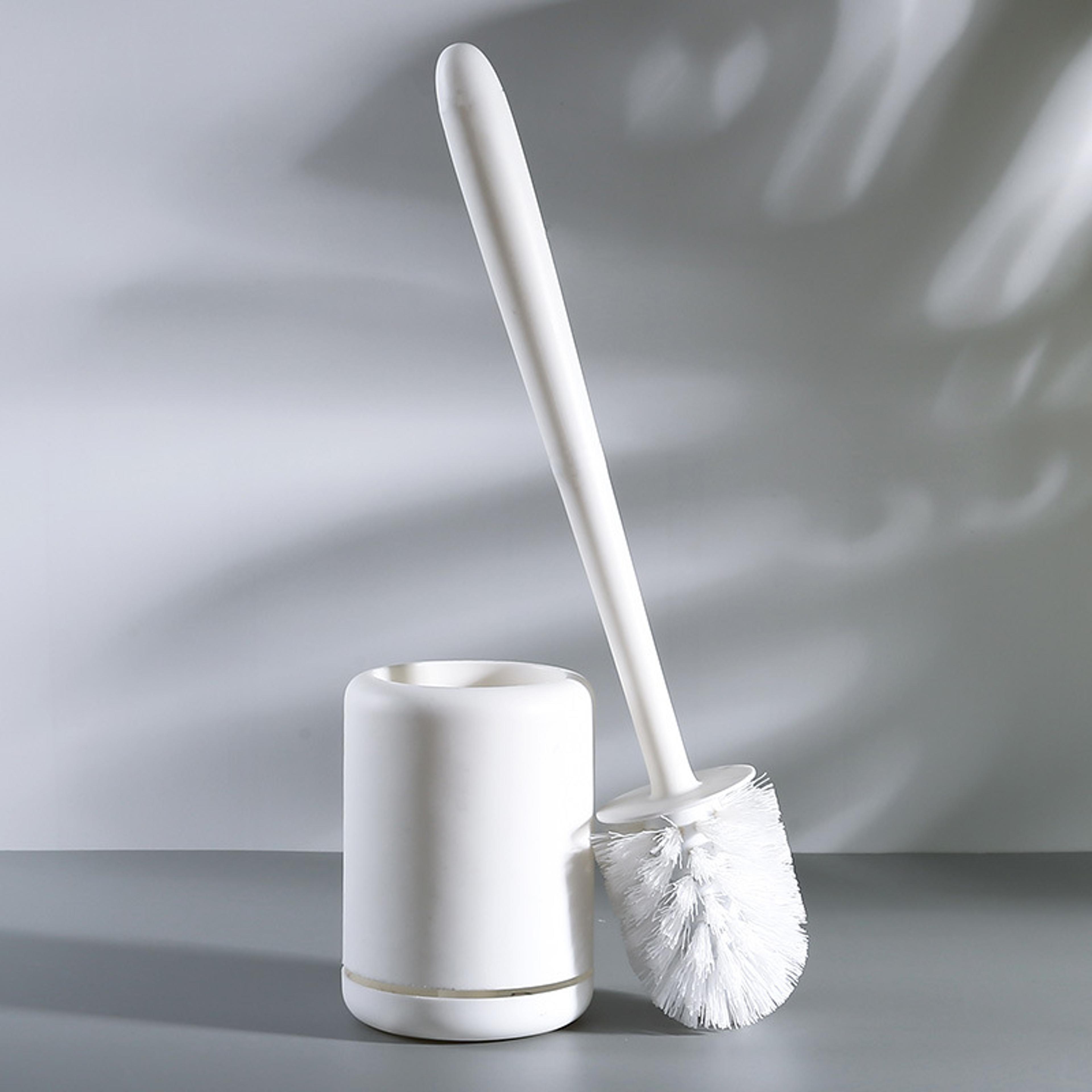 Quick Dry Silicone Toilet Brush With Wall Mount Holder 7