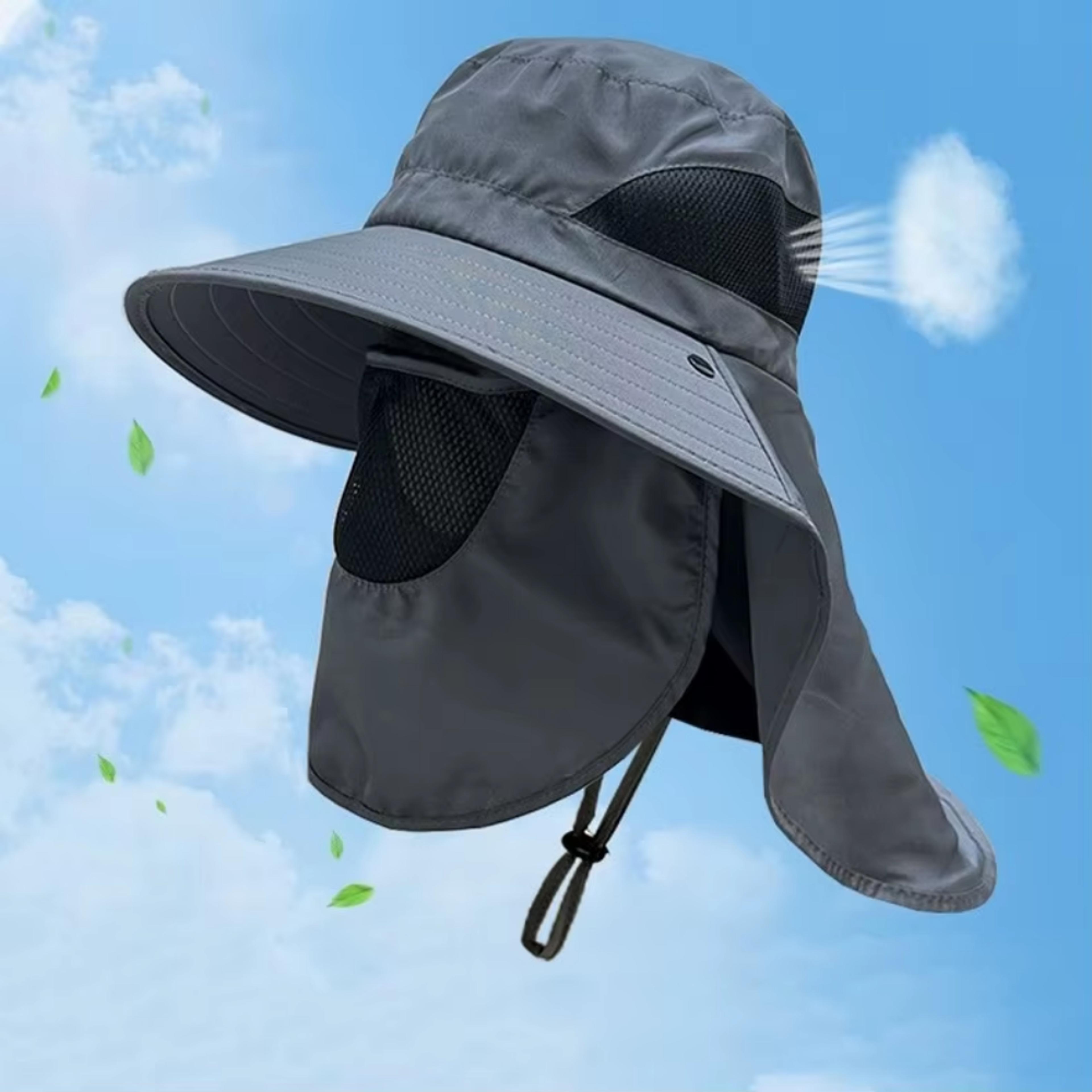 uv protection sun hat wide brim fishing hat with neck flap