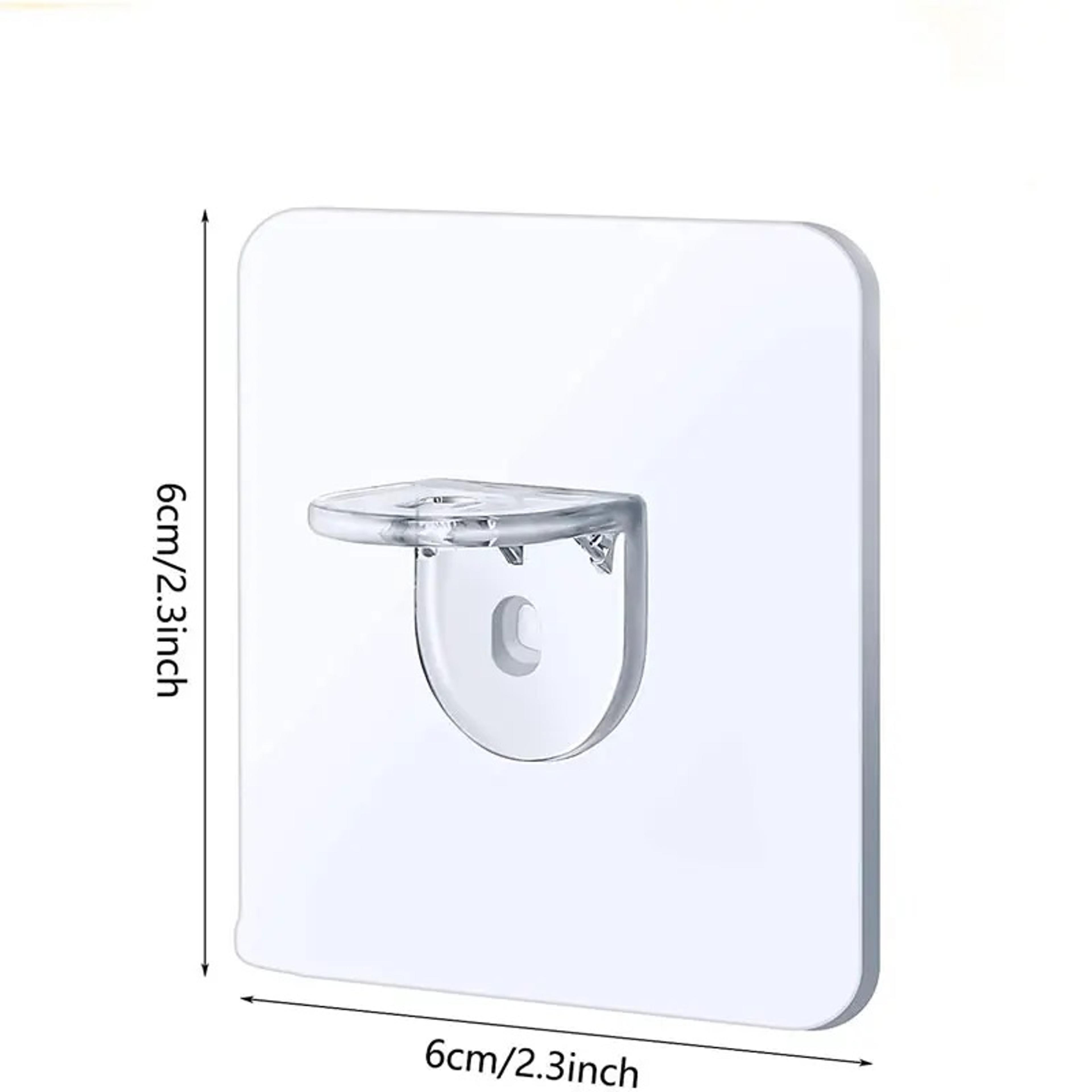 Adhesive Wardrobe Divider Brackets Anti Slip Cabinet Shelf Supports 4