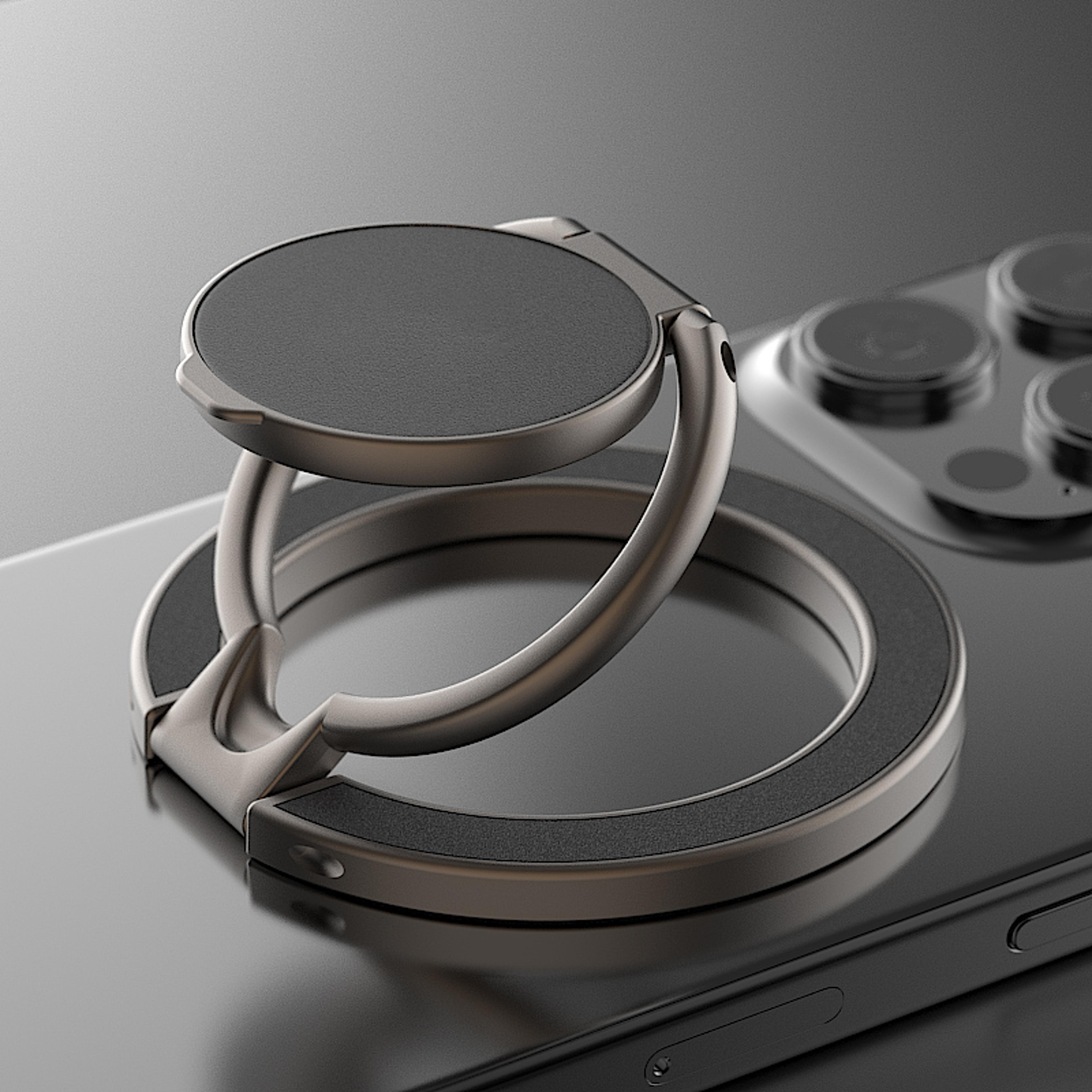 double sided magnetic phone ring holder kickstand for universal smartphones