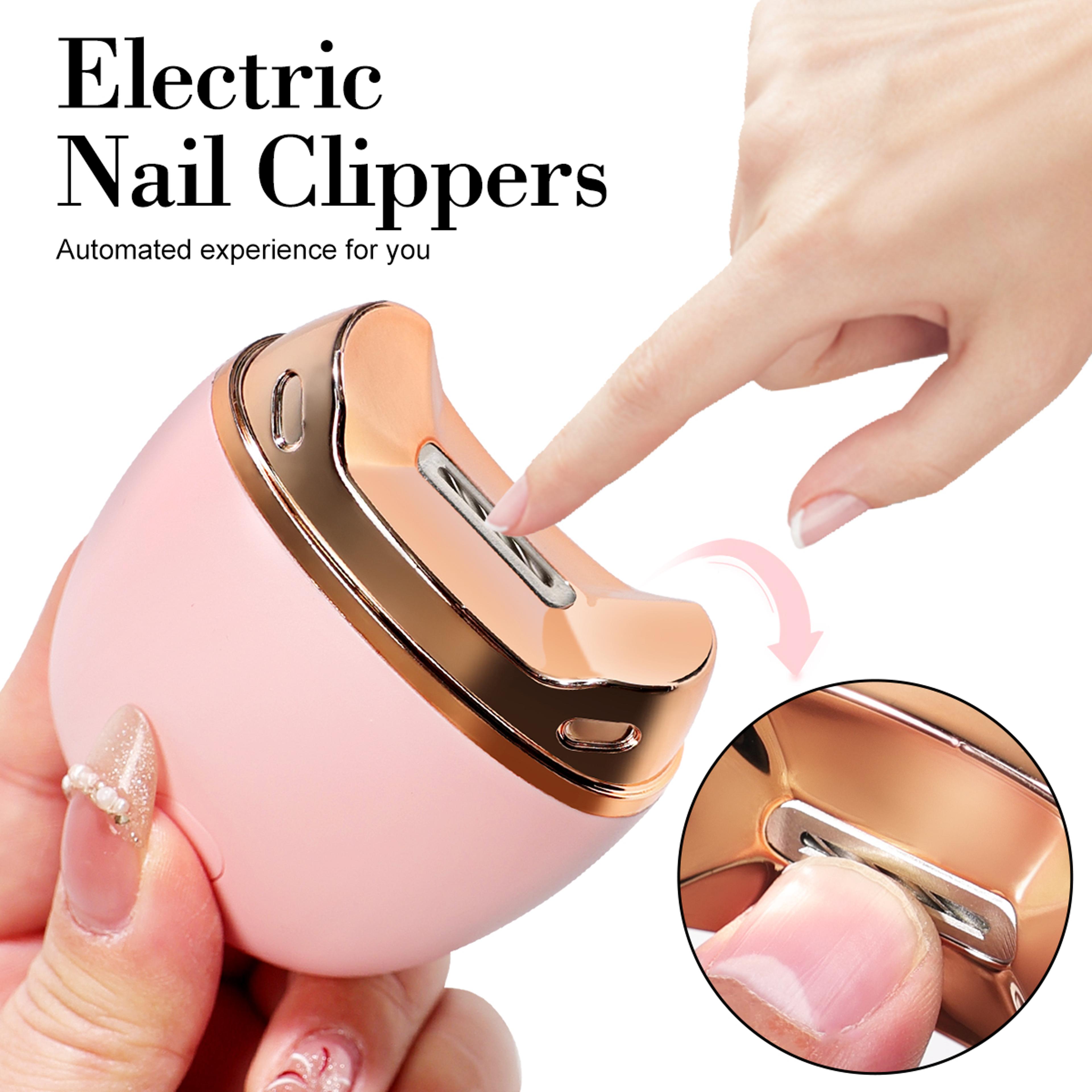 electric nail clippers with anti-splash design for fingernails and toenails