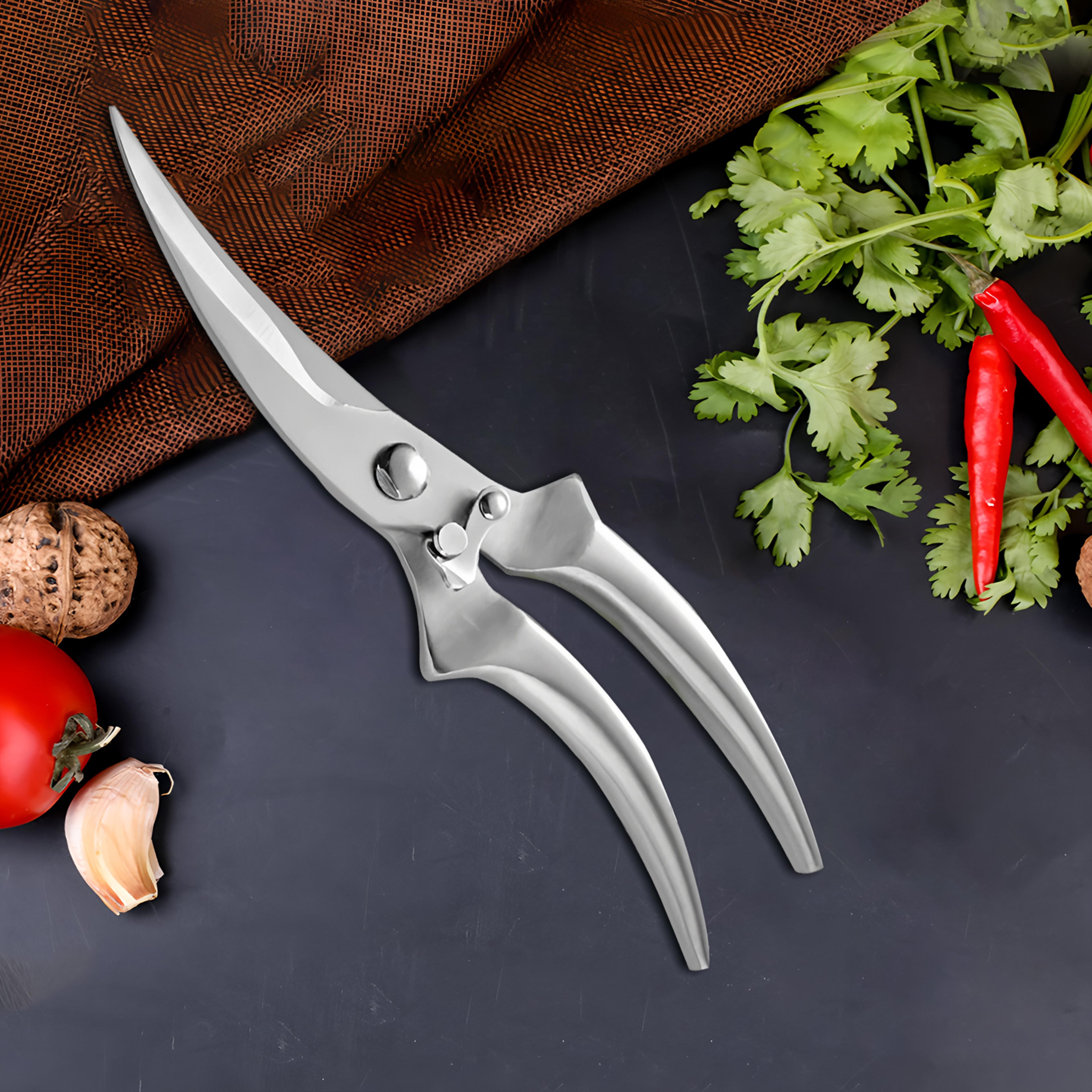 multi functional kitchen scissors with non slip handle for chicken bones and fish