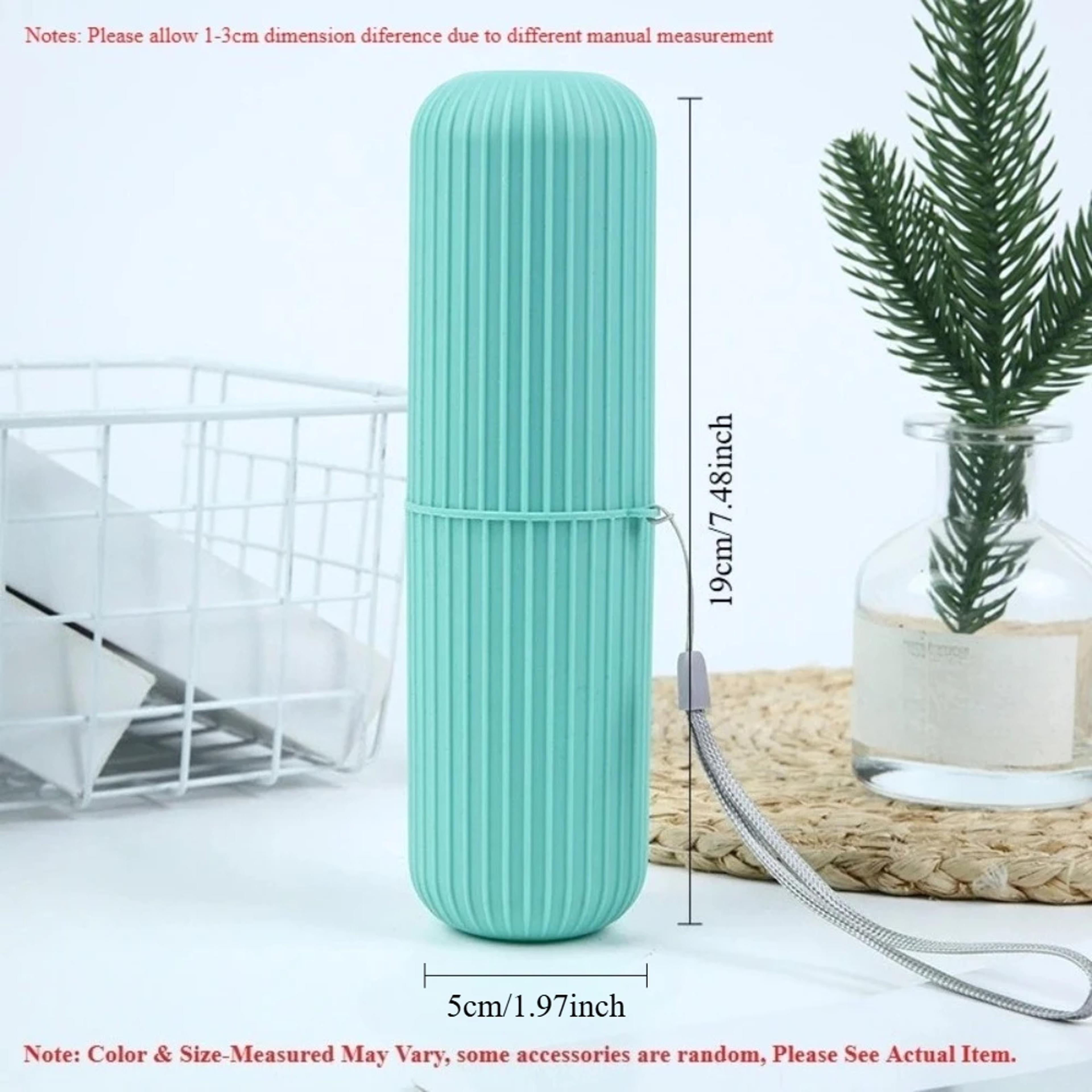 portable toothbrush holder with toothpaste storage travel bathroom cup case