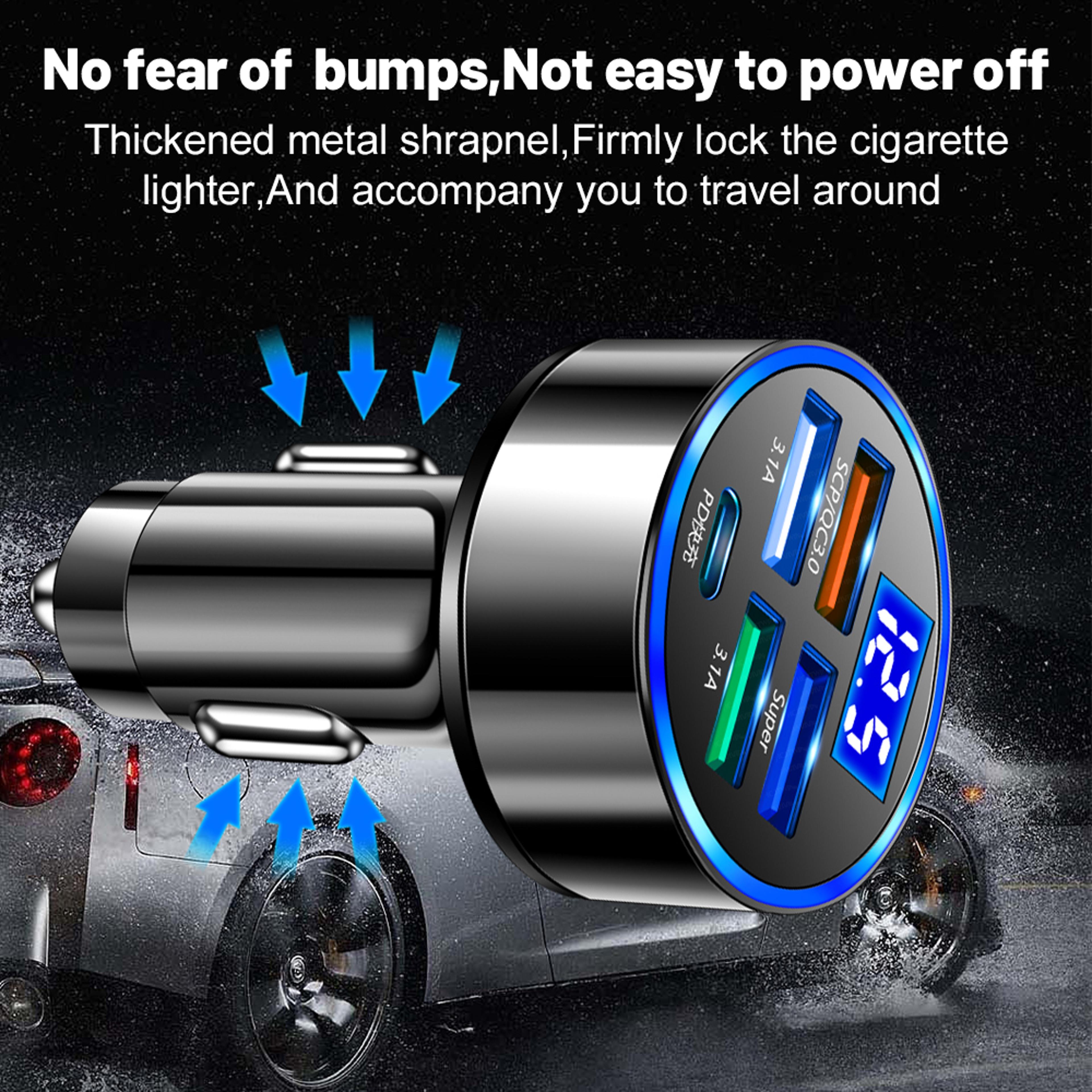 Port USB Car Charger With Max Output And Quick Charge Support 3