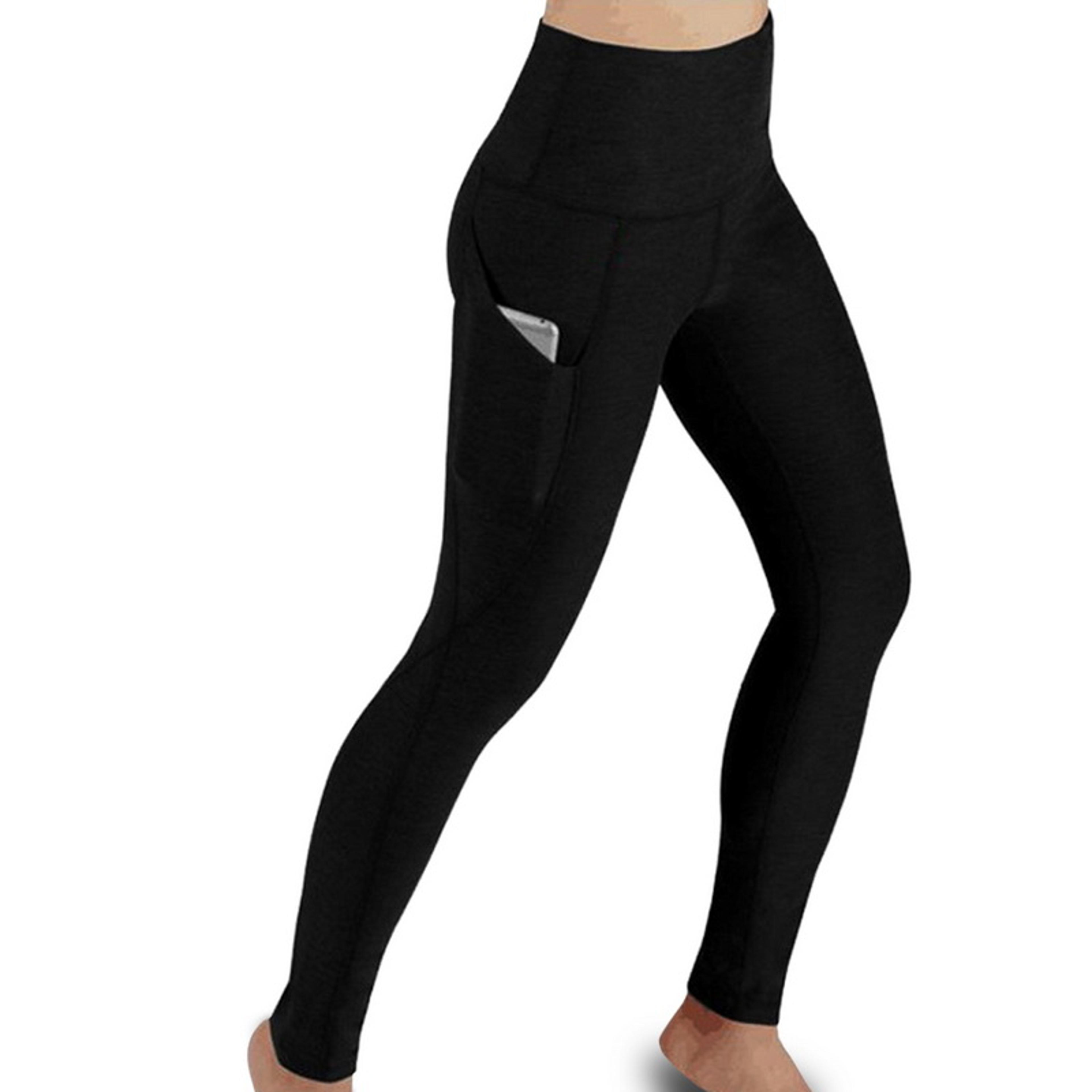 women's high waist seamless leggings with tummy control and pockets
