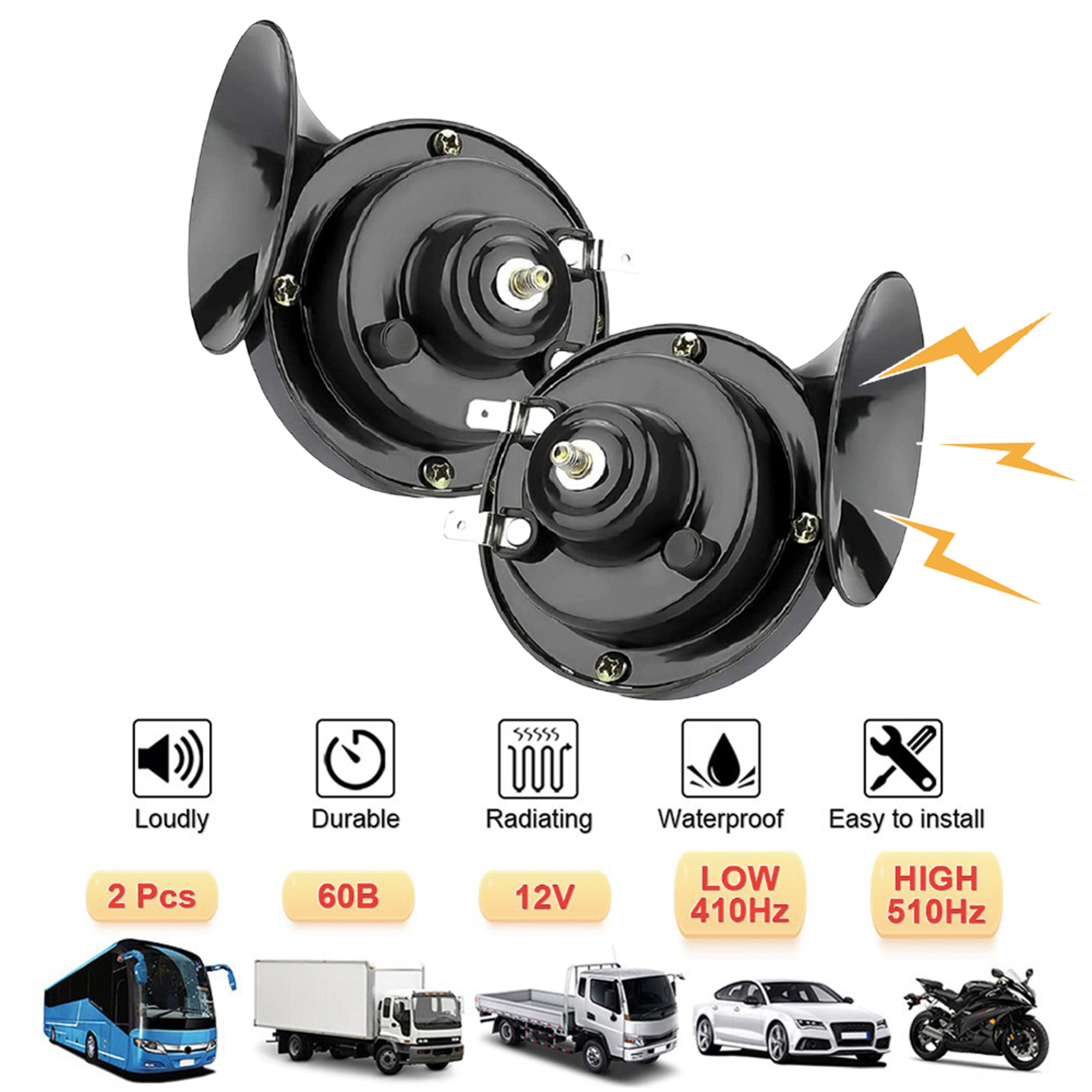 12V Snail Air Horn 48W Waterproof Loud Vehicle Horn For Cars Trucks And Motorcycles 1