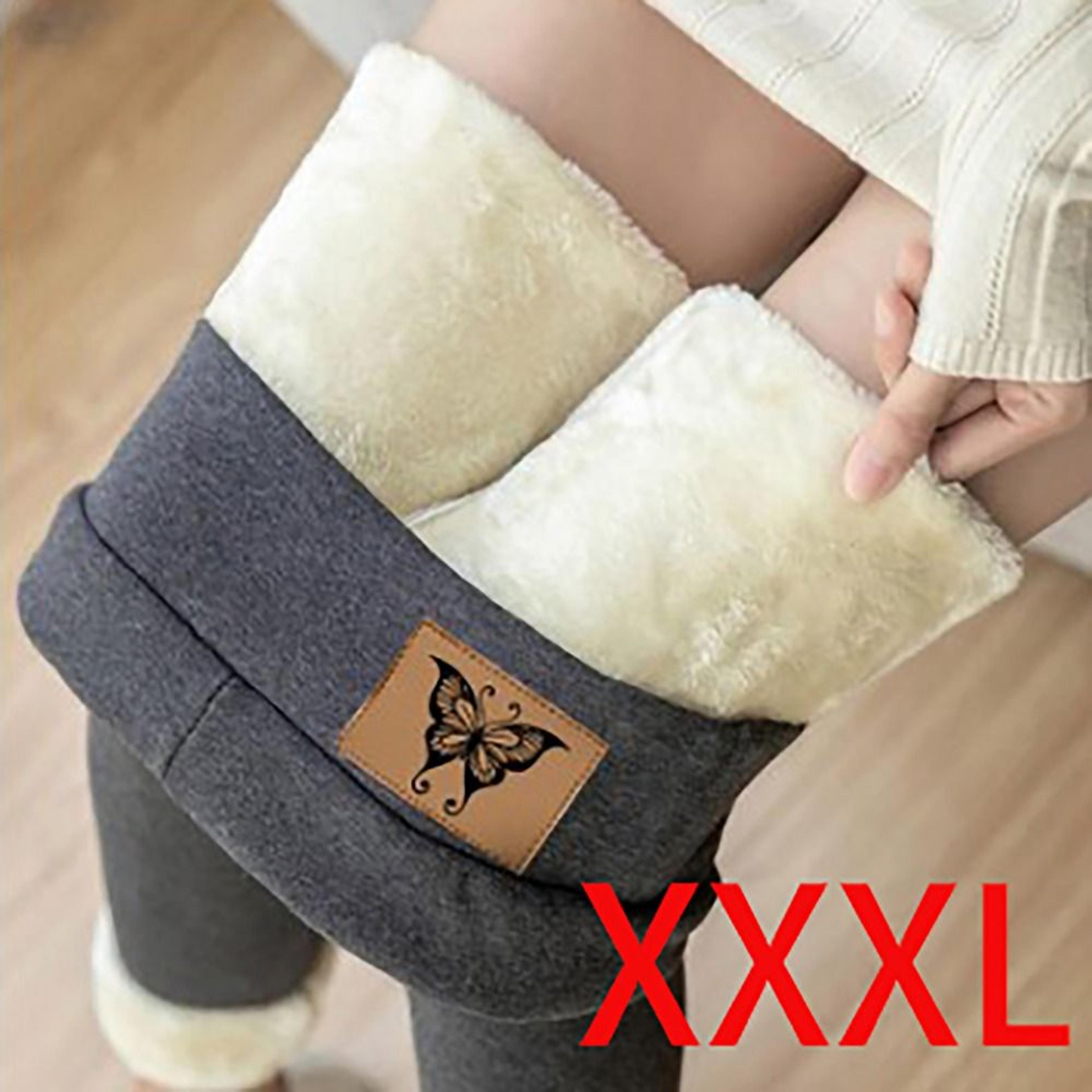 Womens Thermal Fleece Lined Leggings High Waisted Thick Winter Pants 6