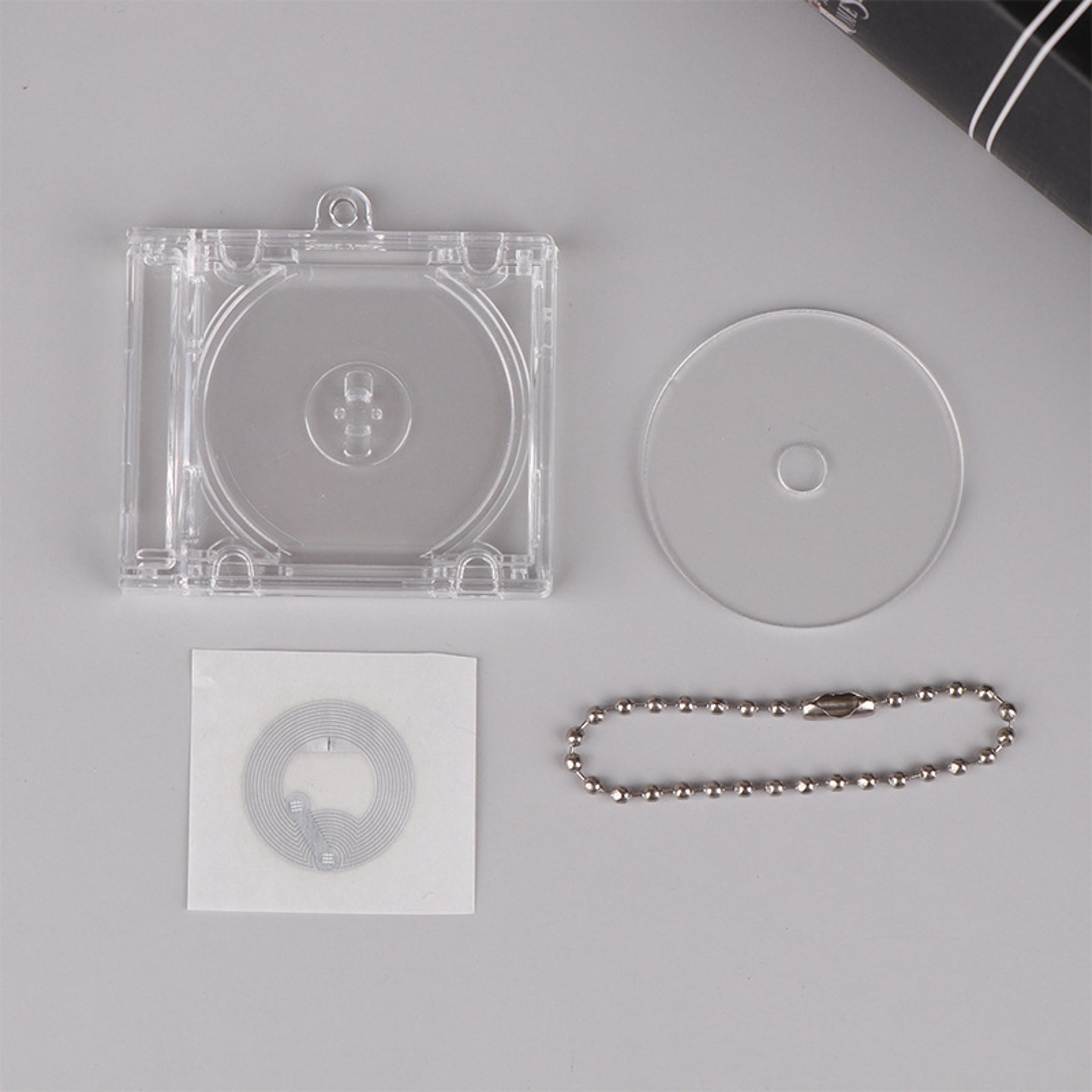 NFC Mini CD Keychain With Plastic CD Case MusicThemed Backpack Charm 5