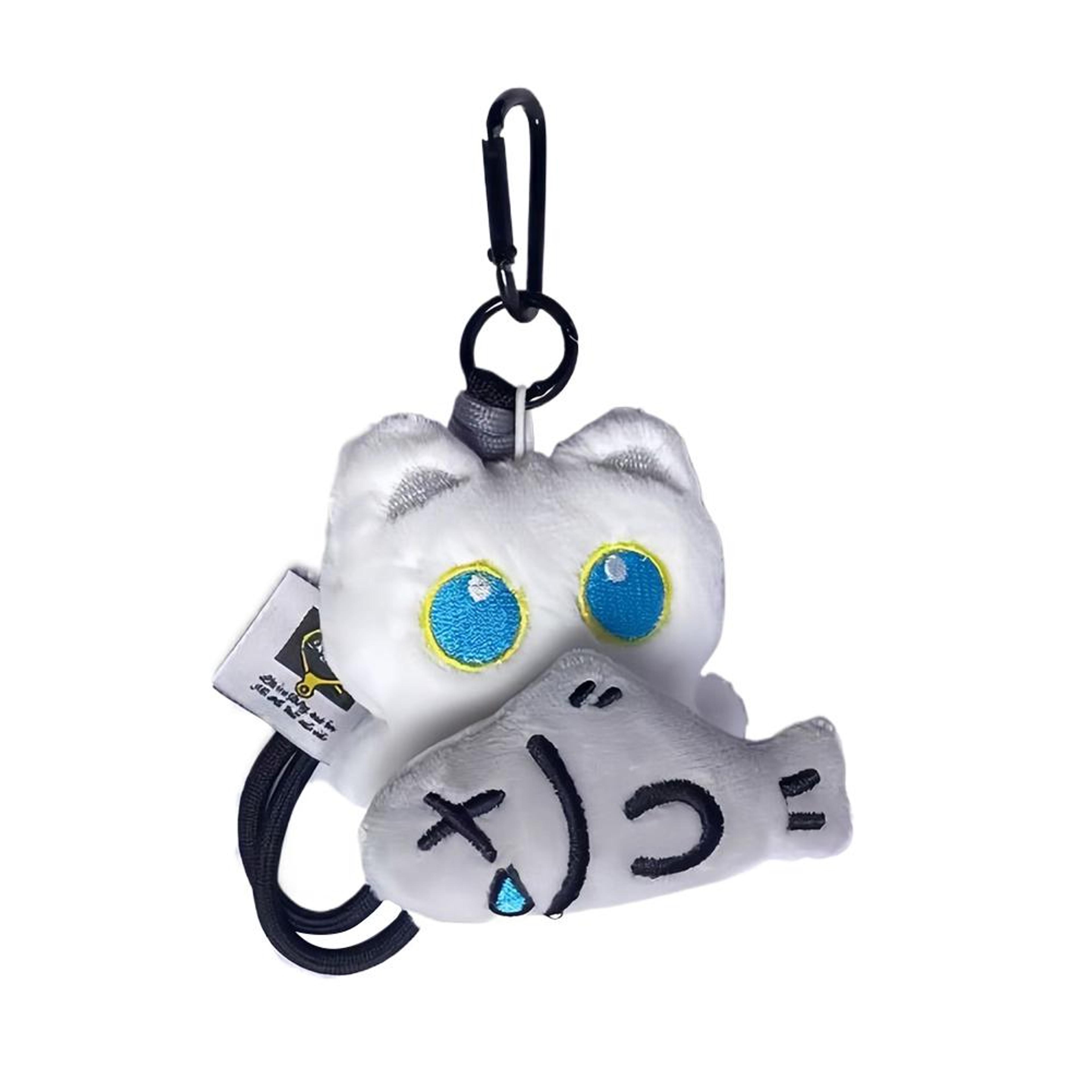 Cute Black Cat Plush Keychain Kawaii Cartoon Bag Charm And Keyring Accessory 10