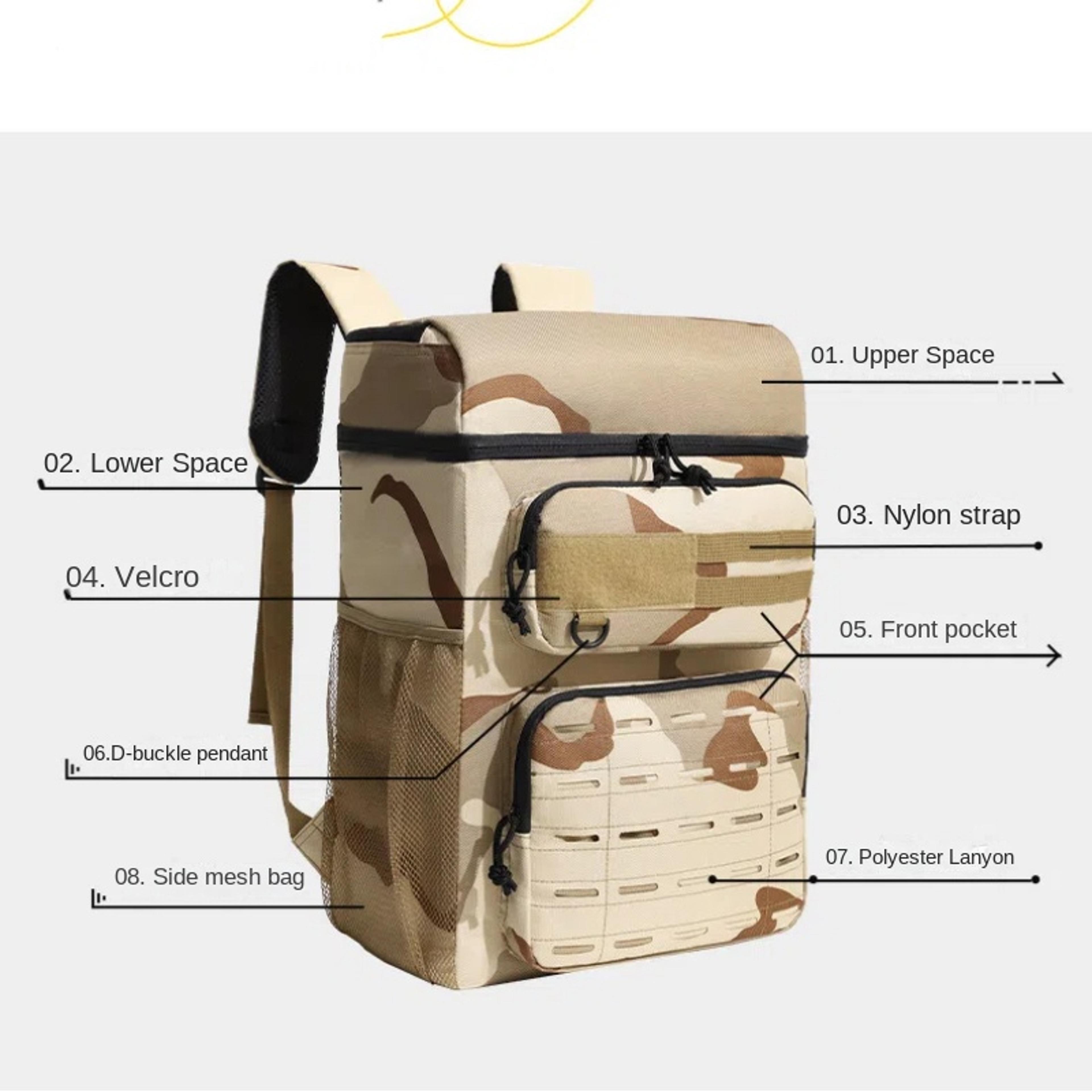 Insulated Cooler Backpack LeakProof Thermal Picnic Bag For Camping And Beach 4